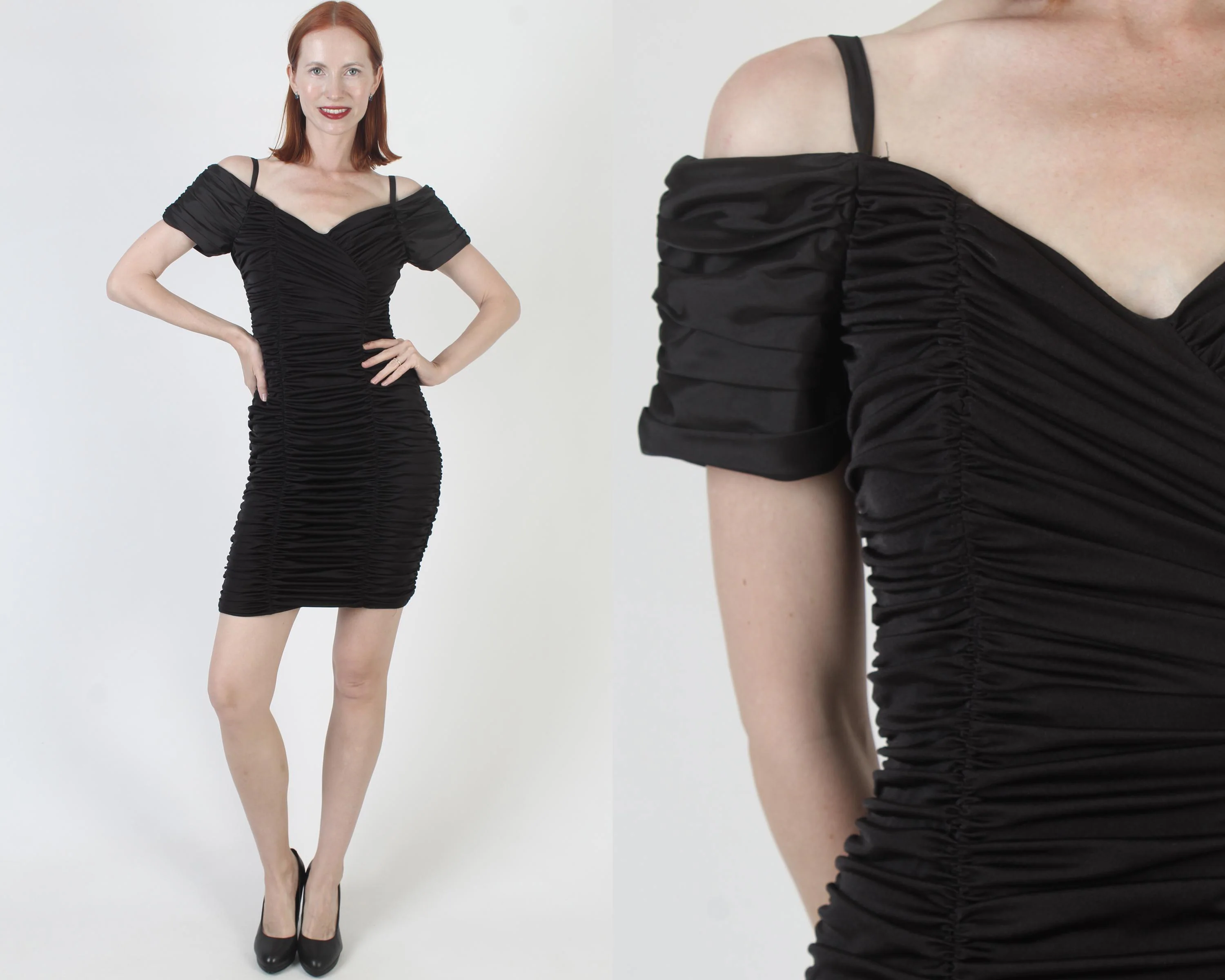 Zum Zum Prom Dress, Black Formal Gown, Vintage Cocktail Party Mini