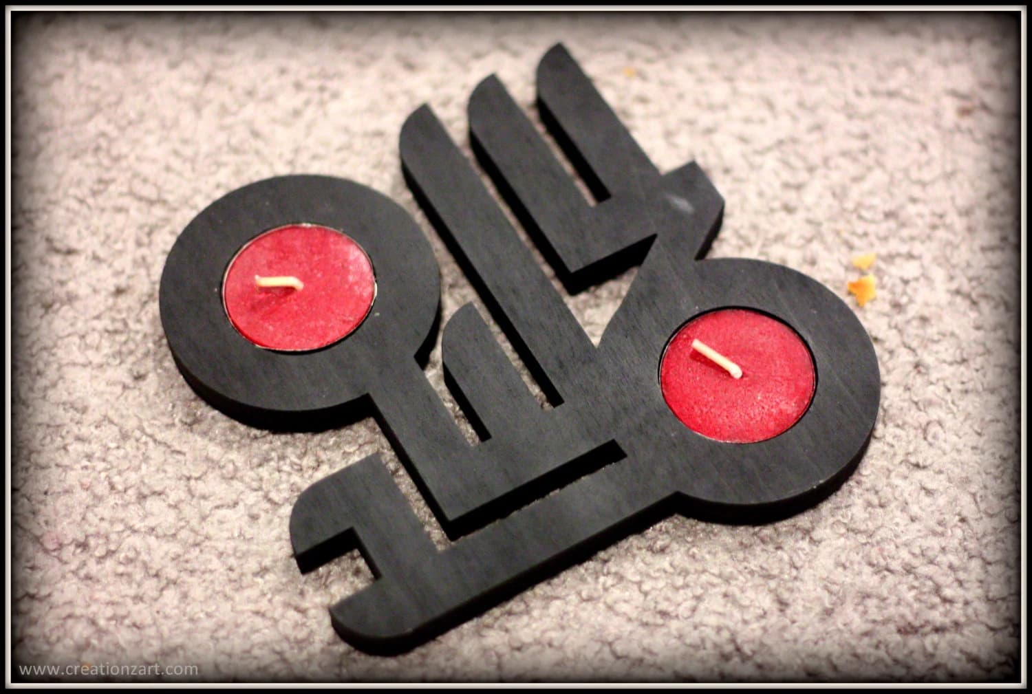 Contemporary Candle stand - Allhamdullilah - Unique Islamic decor - Islamic Art - image 4