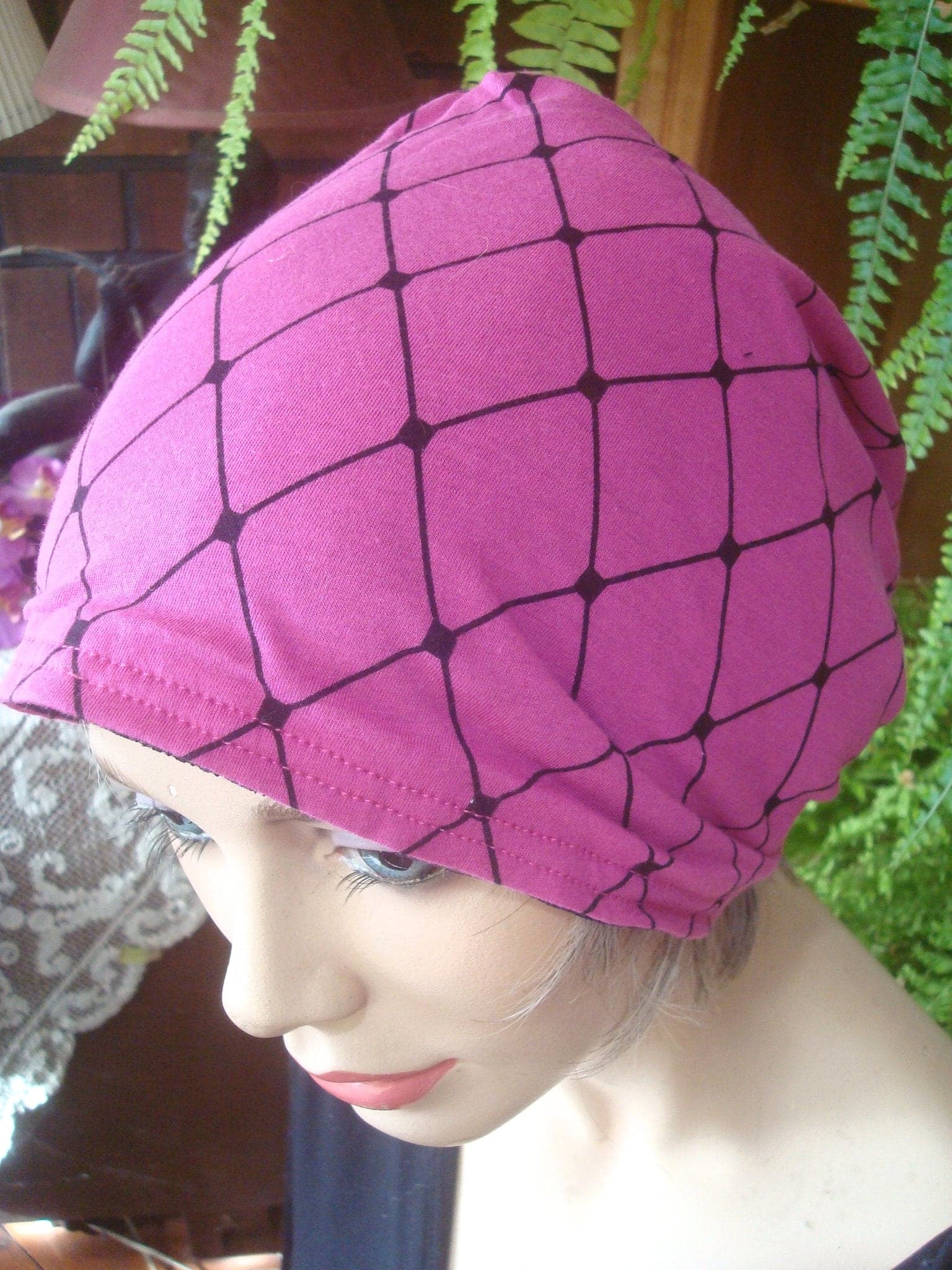 womens slouchy hat slouch hat pink hat womens chemo hat womens beanie womens soft hat womens snood womens headcover womens tam - image 4