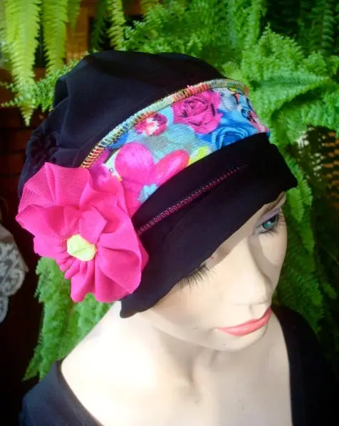 womens bathing cap swim cap Chemo Hat turban  Beanie slouchy Hat womens chemo hat  Headwear