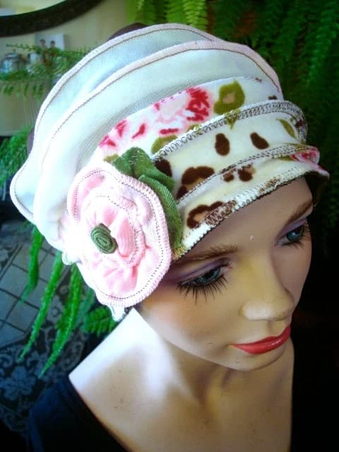 womens hat chemo hat headwear chemo gift soft hat beanie womens cloche flapper