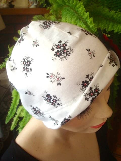 womens soft chemo Sleep Cap pretty chemo cotton hat cancer sleep hat - image 5