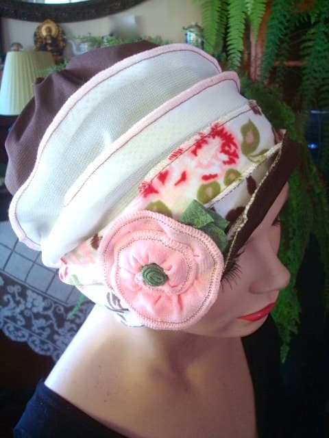 womens hat chemo hat headwear chemo gift soft hat beanie womens cloche flapper - image 2