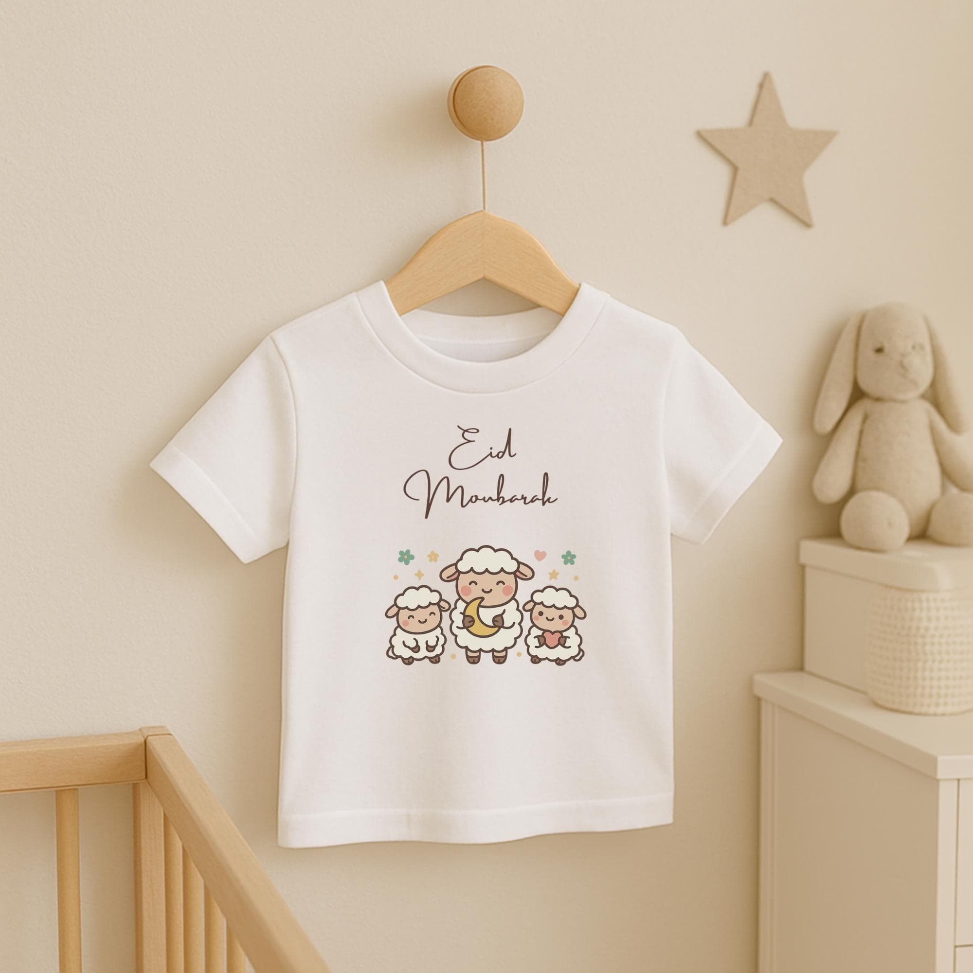 Eid Mubarak Baby T-Shirt, My First Eid Outfit ,Muslim Baby Clothes ,Islamic Baby Gift ,Cute Eid Shirt for Newborns / Toddlers, Free shipping - image 3