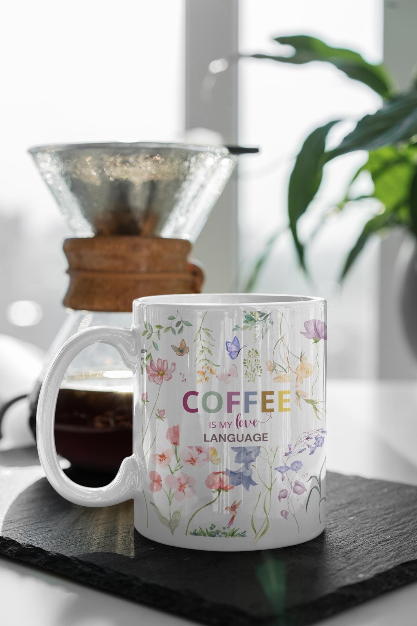 Floral Mug Design, digital Print, Unique Gift, Coffee & Tea Lovers, 11oz Mug And 15oz Mug Wrap,Coffee Cup Png Design,Mug Press Png - image 4