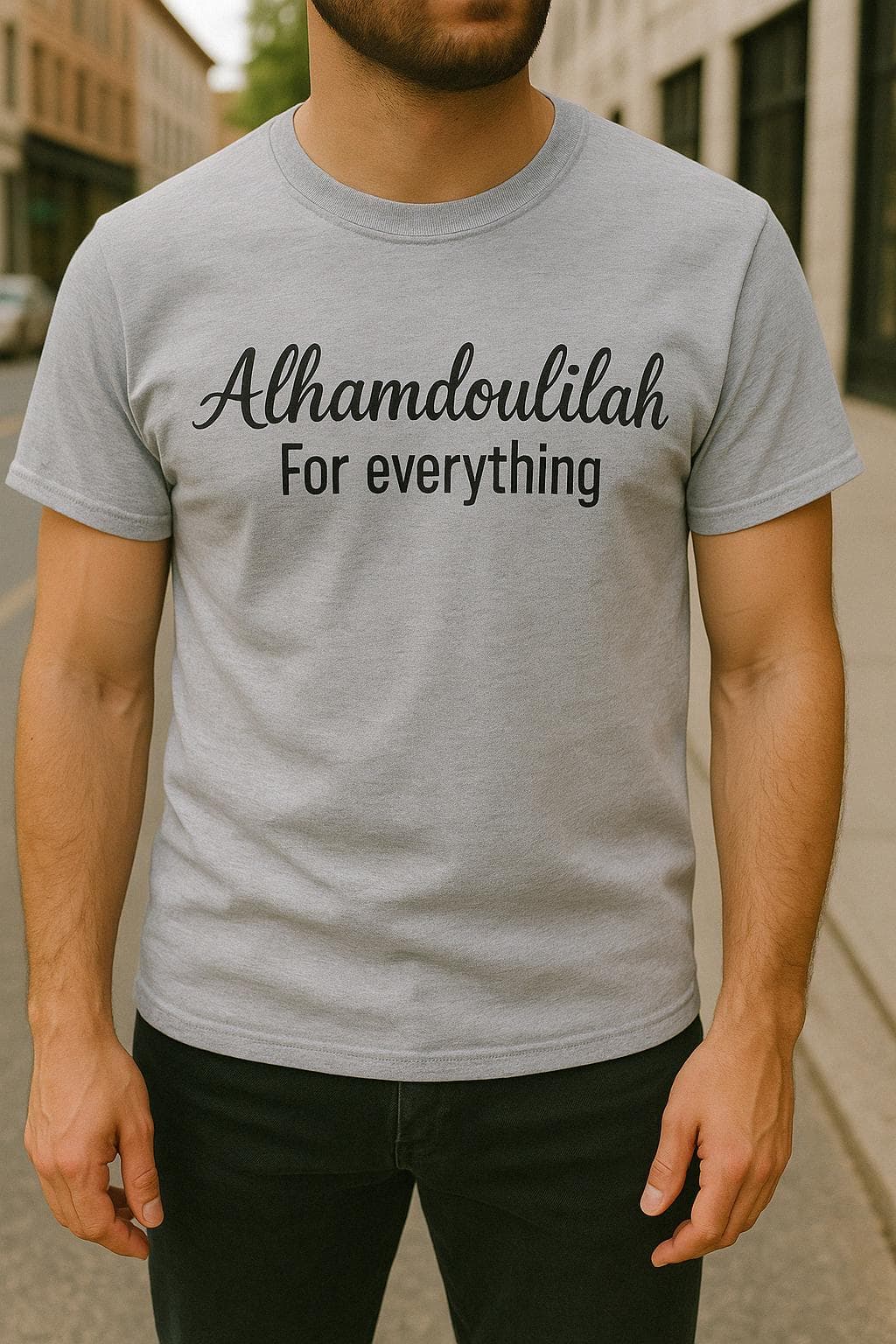 Alhamdoulillah for Everything T-Shirt, Islamic Shirt, Gratitude Muslim Tee, Eid moubarak, gift ,Free Shipping Europe - image 3