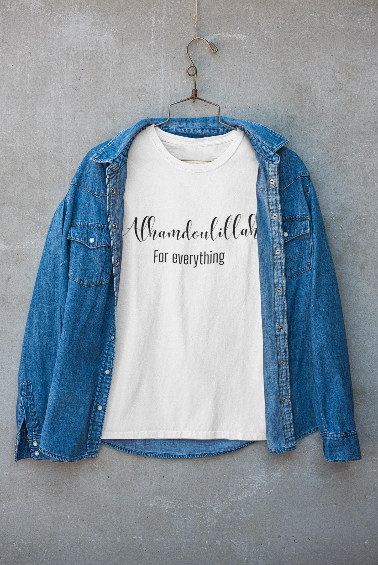 Alhamdoulillah for Everything T-Shirt, Islamic Shirt, Gratitude Muslim Tee, Eid moubarak, gift ,Free Shipping Europe - image 5