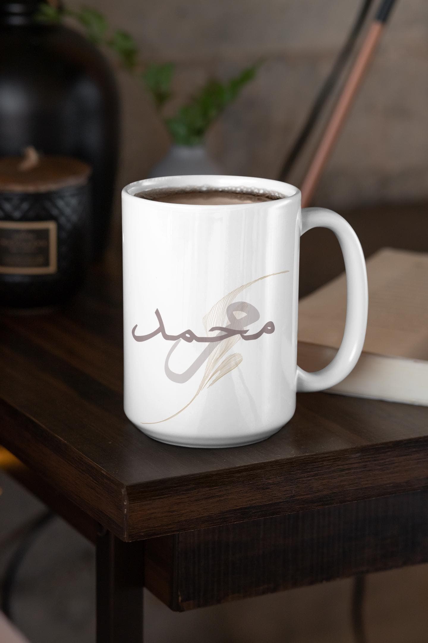 Custom Arabic Name Mug , One or Two Names , Personalized Gift for Couples, Elegant Calligraphy Cup, Wedding gift, Free Shipping UK and EU - image 3