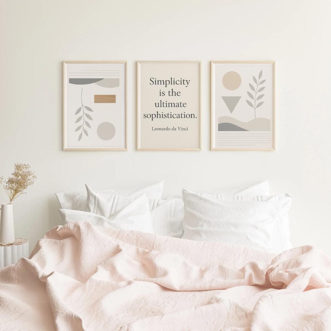 Set of 3 Scandinavian Prints for a Calm, Modern Home