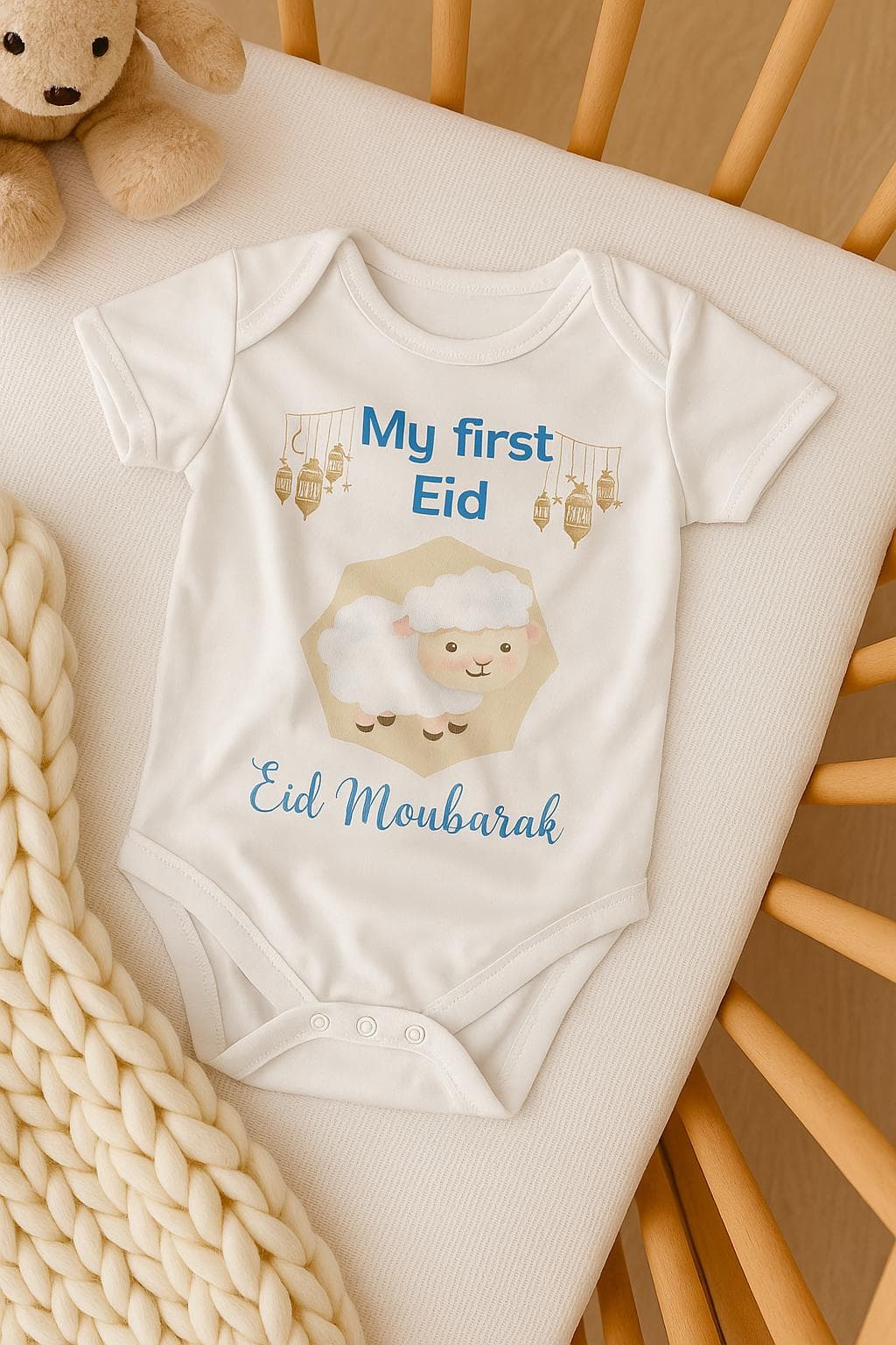 My First Eid baby Bodysuit, Eid Mubarak, New Baby Gift, muslim gift, my 1st eid, islamic baby gifts, islamic eid, Eid al adha, newborn