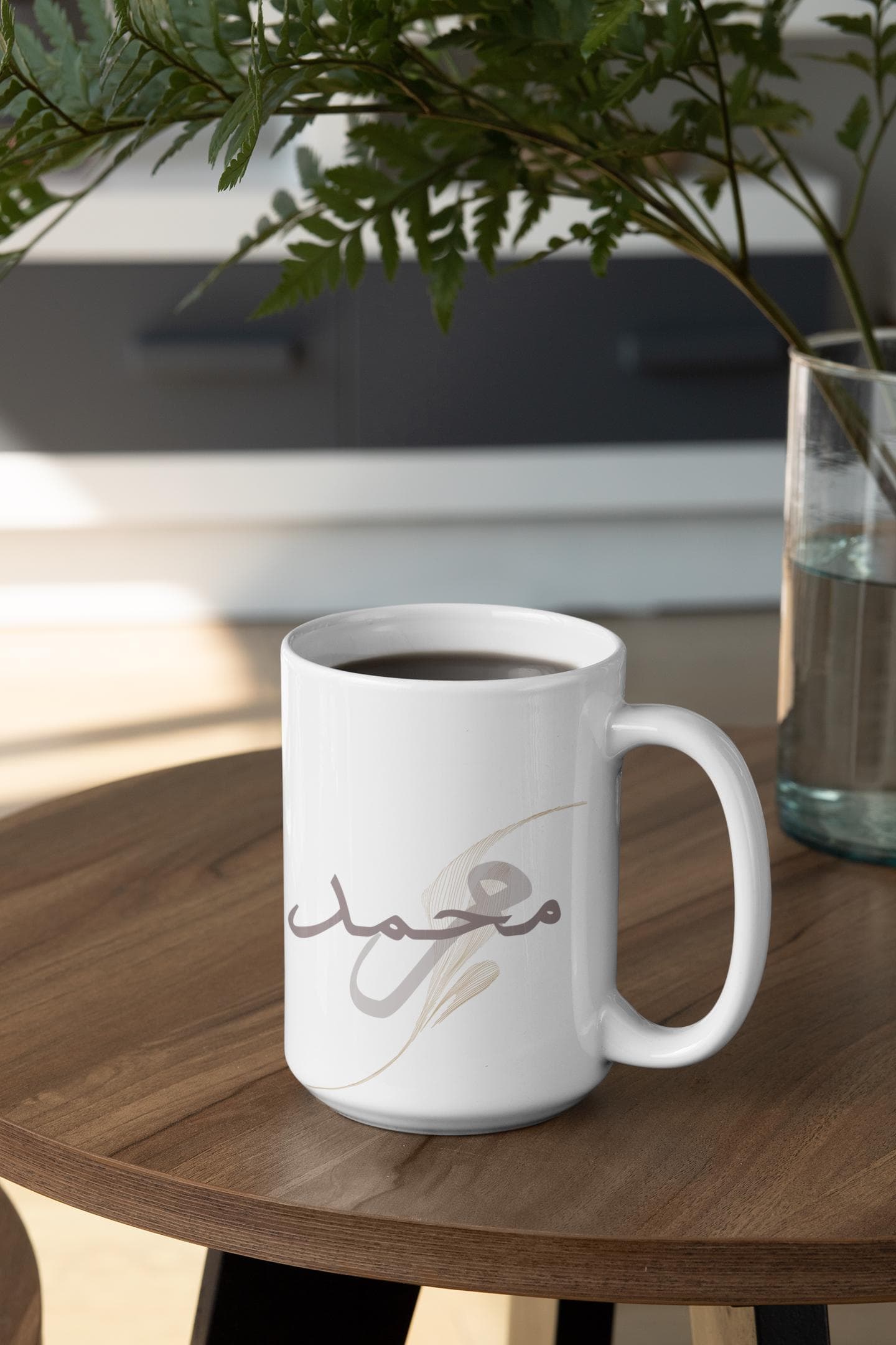 Custom Arabic Name Mug , One or Two Names , Personalized Gift for Couples, Elegant Calligraphy Cup, Wedding gift, Free Shipping UK and EU - image 2