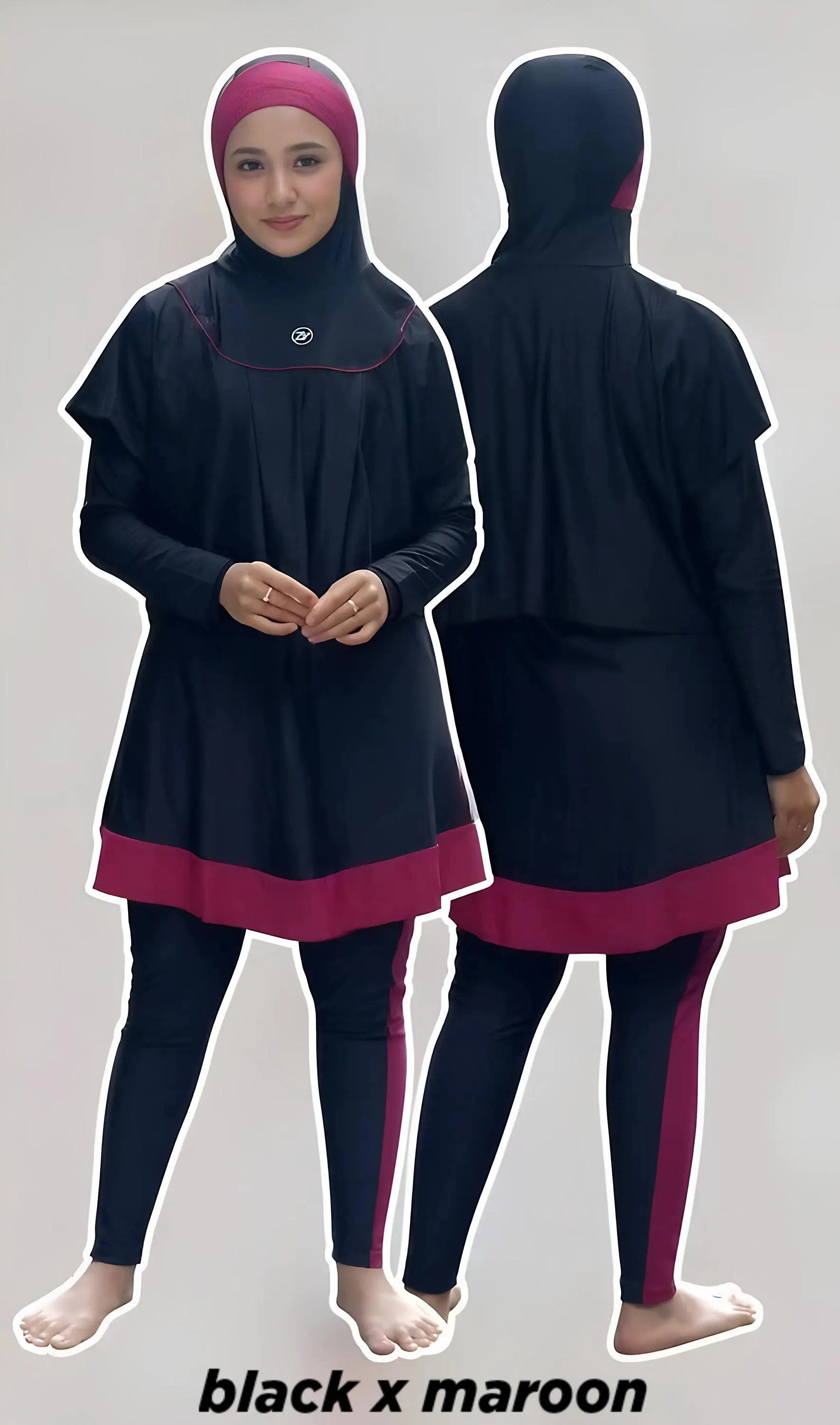 Modest Swimsuit Set: Islamic Swimwear with Bolero Hijab - image 4