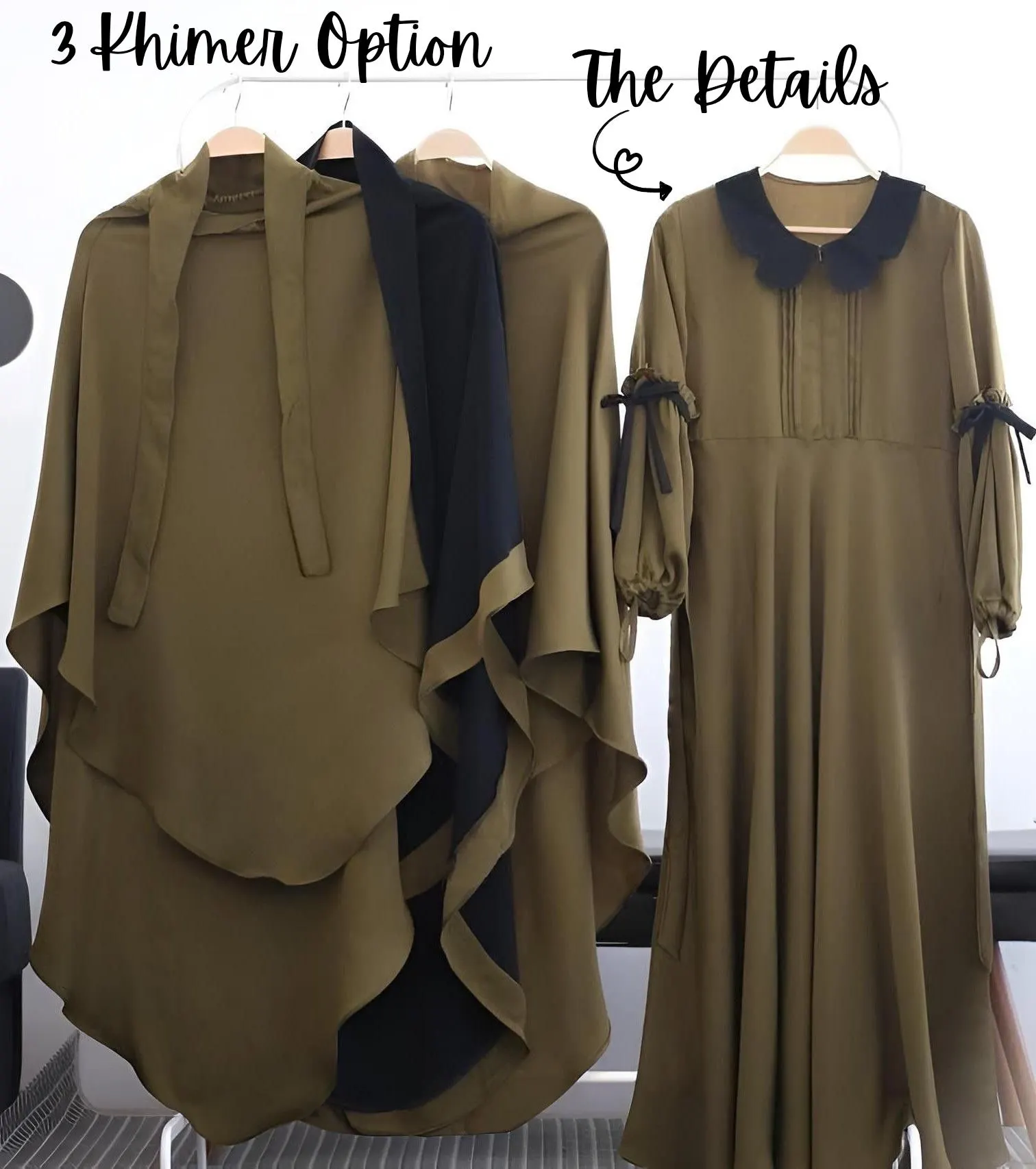 French Khimar Niqab Abaya: Modest Islamic Maxi Dress - image 4