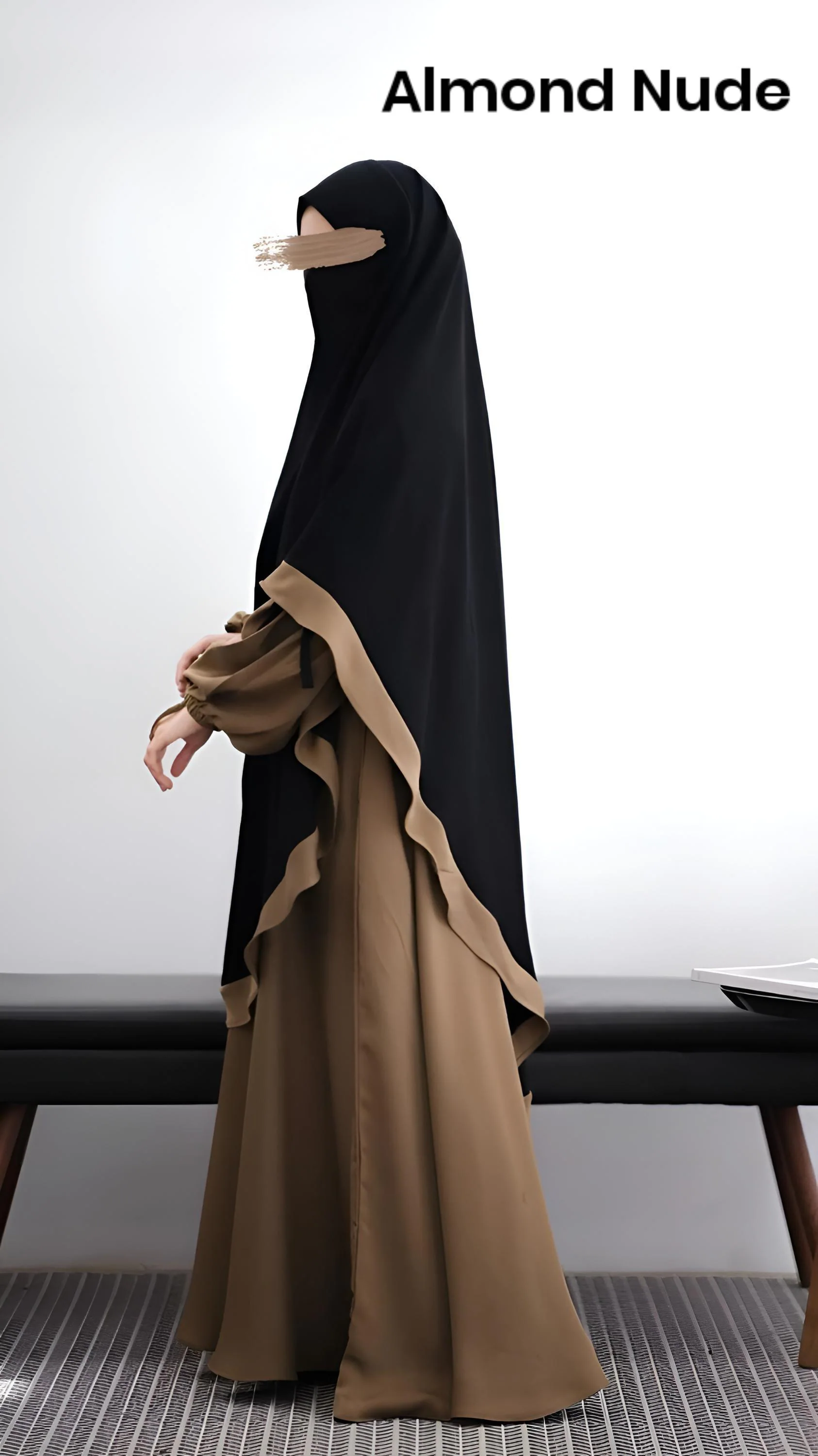 French Khimar Niqab Abaya: Modest Islamic Maxi Dress - image 5