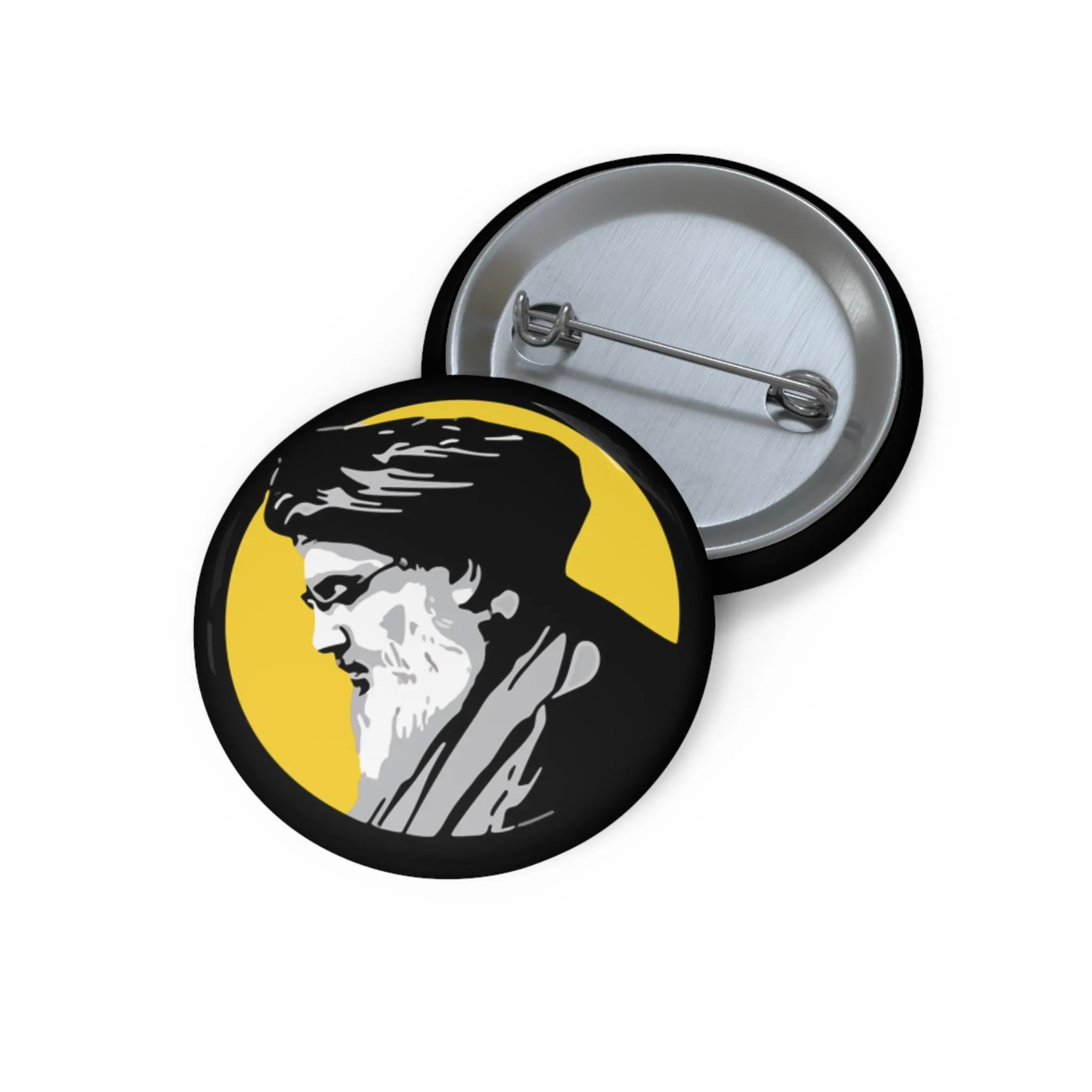 Syed Hassan Artwork Pin Button | Shia Islamic Badge | 3 sizes