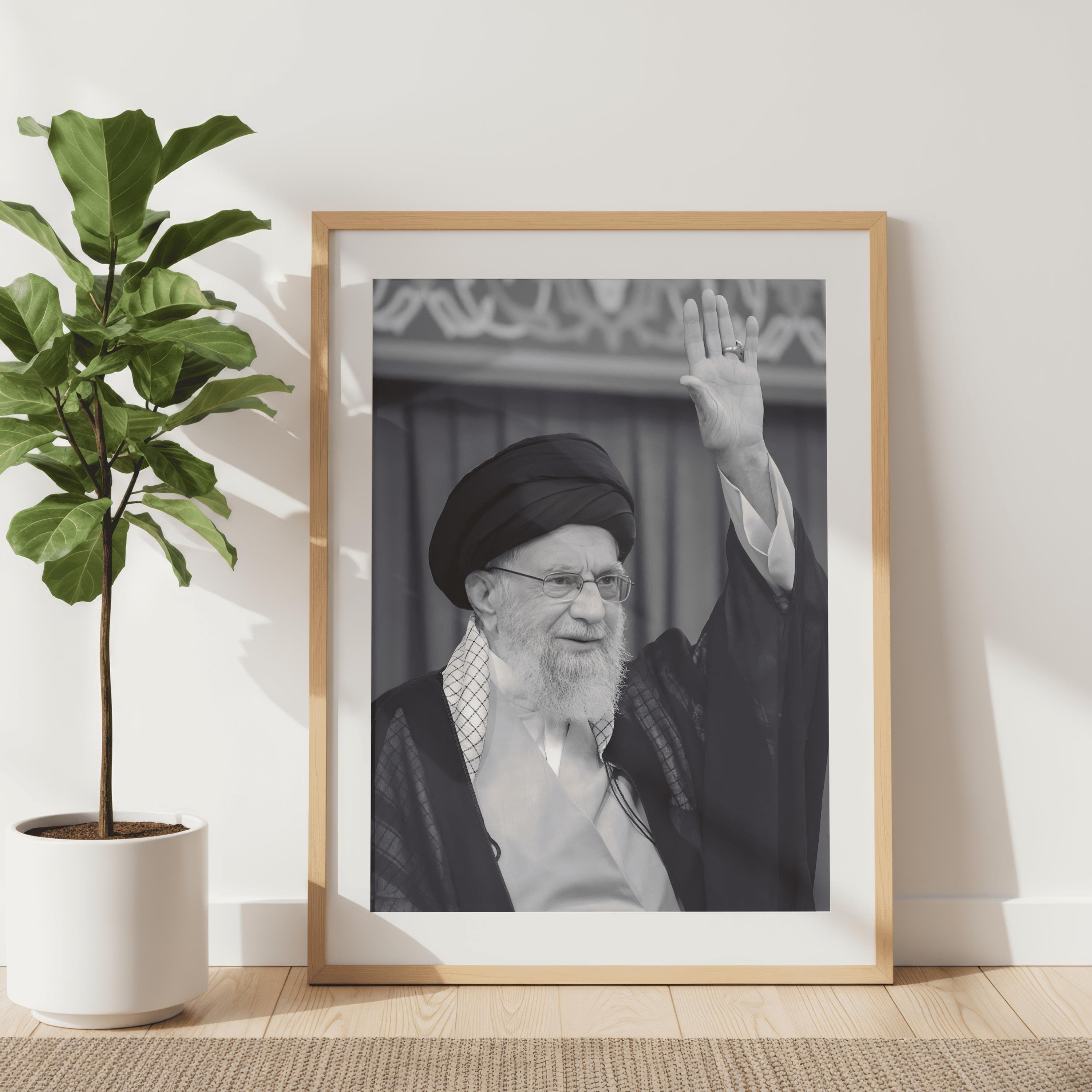 Ayatollah Khamenei Portrait Printable Wall Art, Shia Islamic Print, Digital Download - image 3