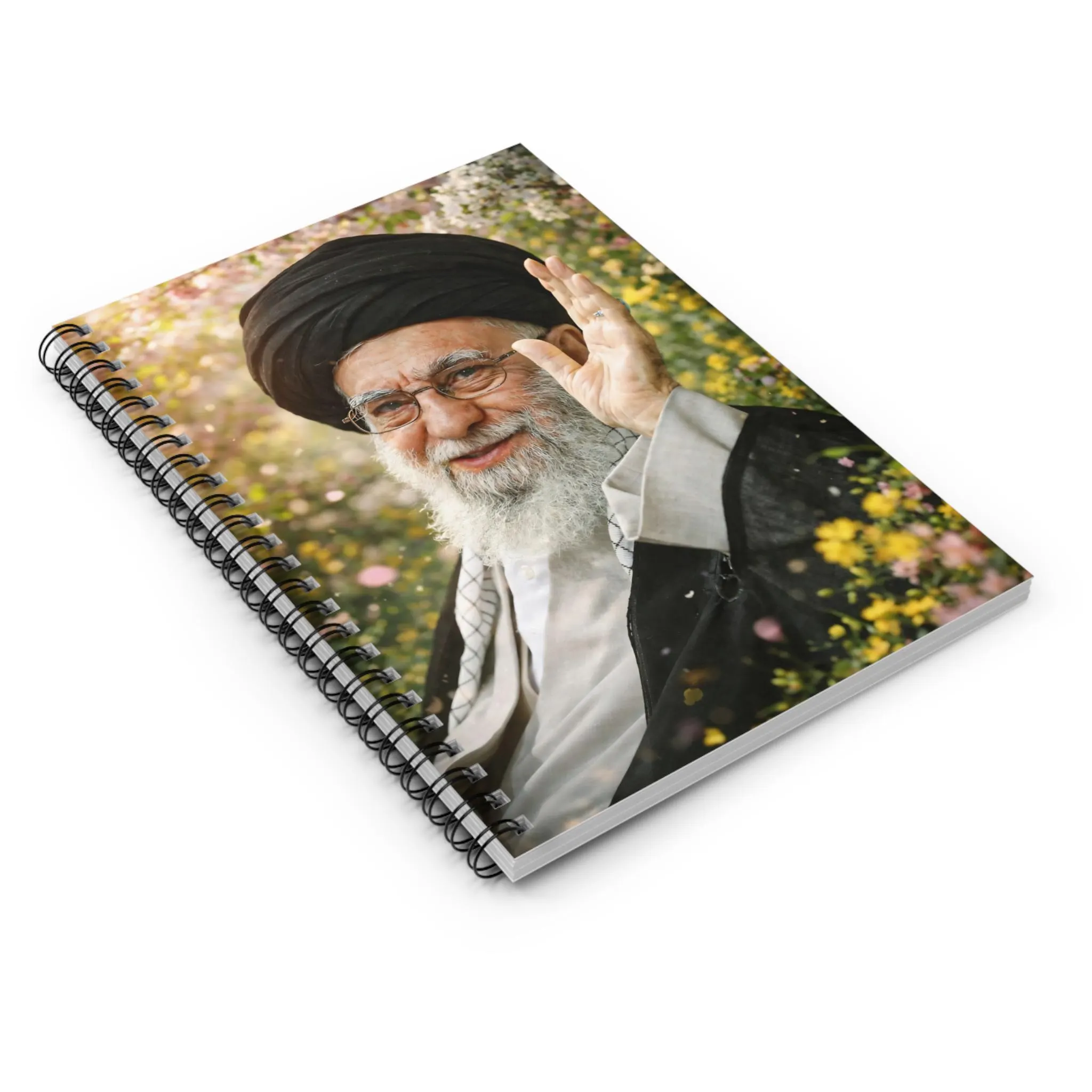 Ayatollah Khamenei Floral Photo Portrait Shia Islamic Spiral Journal - image 4
