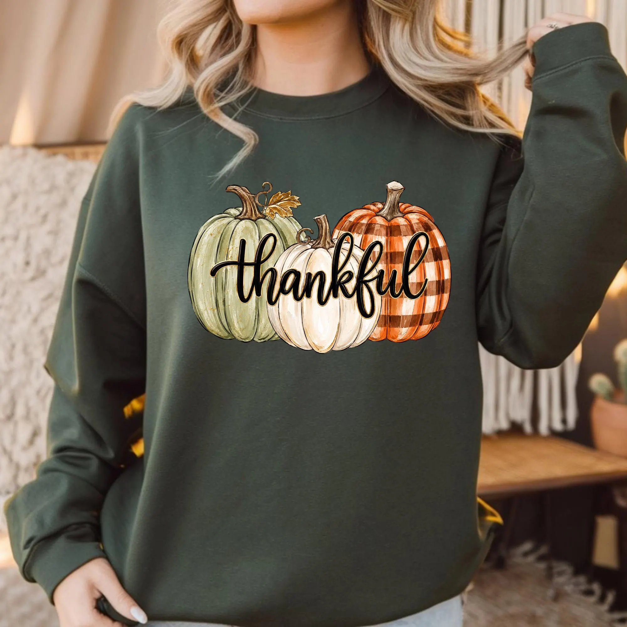 Thankful Shirt, Leopard Pumpkin Tee, Thanksgiving Sweatshirt, Fall Pumpkin Shirt, Family Holiday Outfit, Autumn Gift