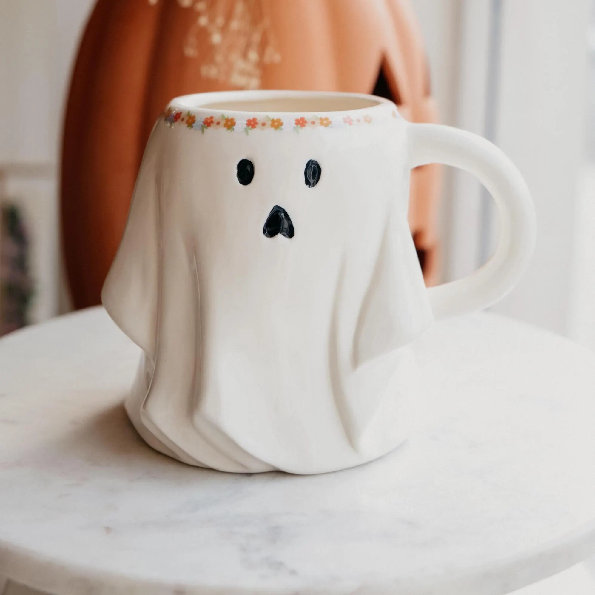 XL Ghost Iridescent Rainbow Halloween Autumn Mug | Halloween Lovers Gifts | Cute Ghost Mug