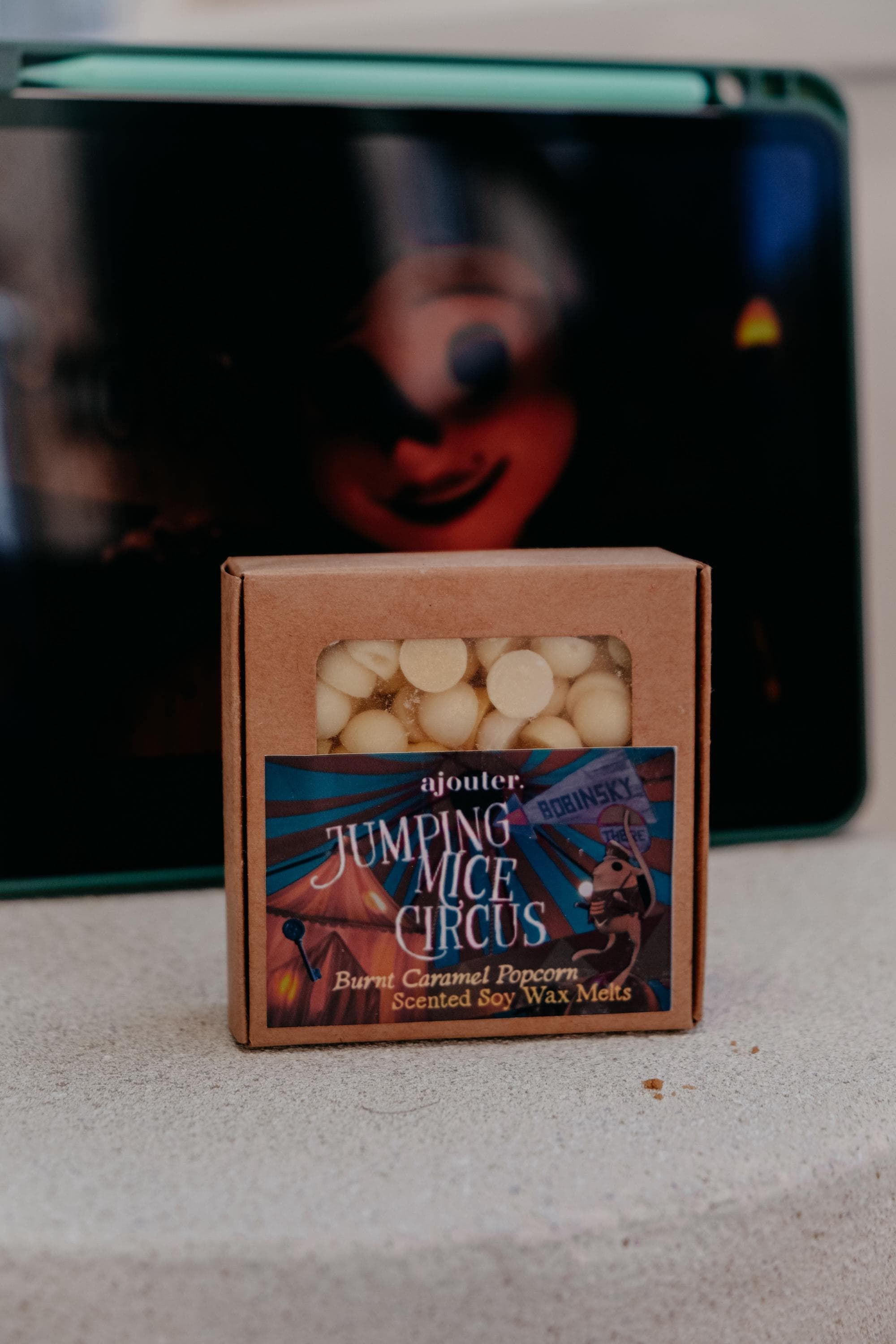 Jumping Mice Burnt Coraline Caramel Popcorn Shimmer Wax Melts