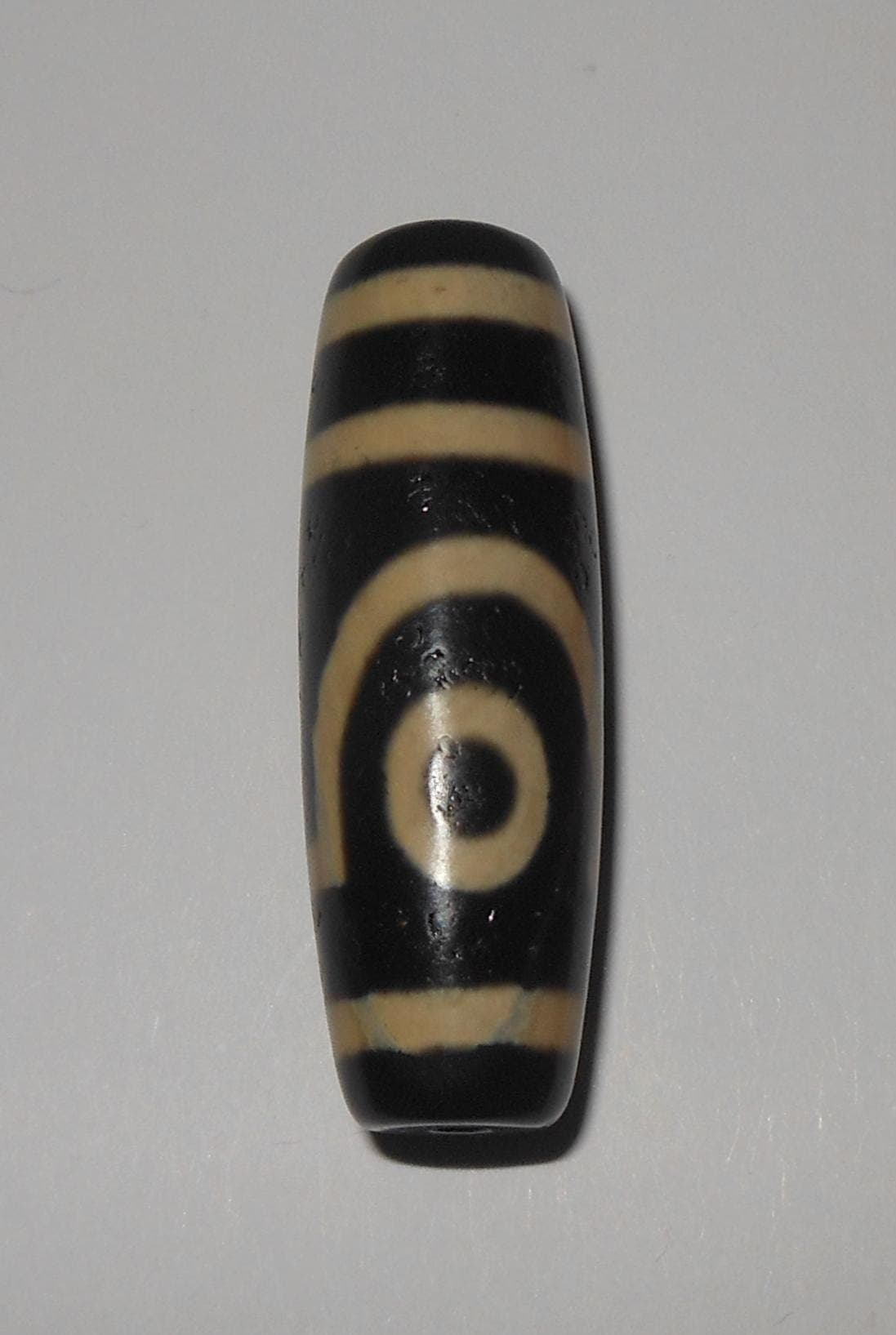 no. 154 - Two Eyes - Gzi Dzi Himalaya Tibet Amulet Bead - Man Necklace - Tibetan Mala - image 5