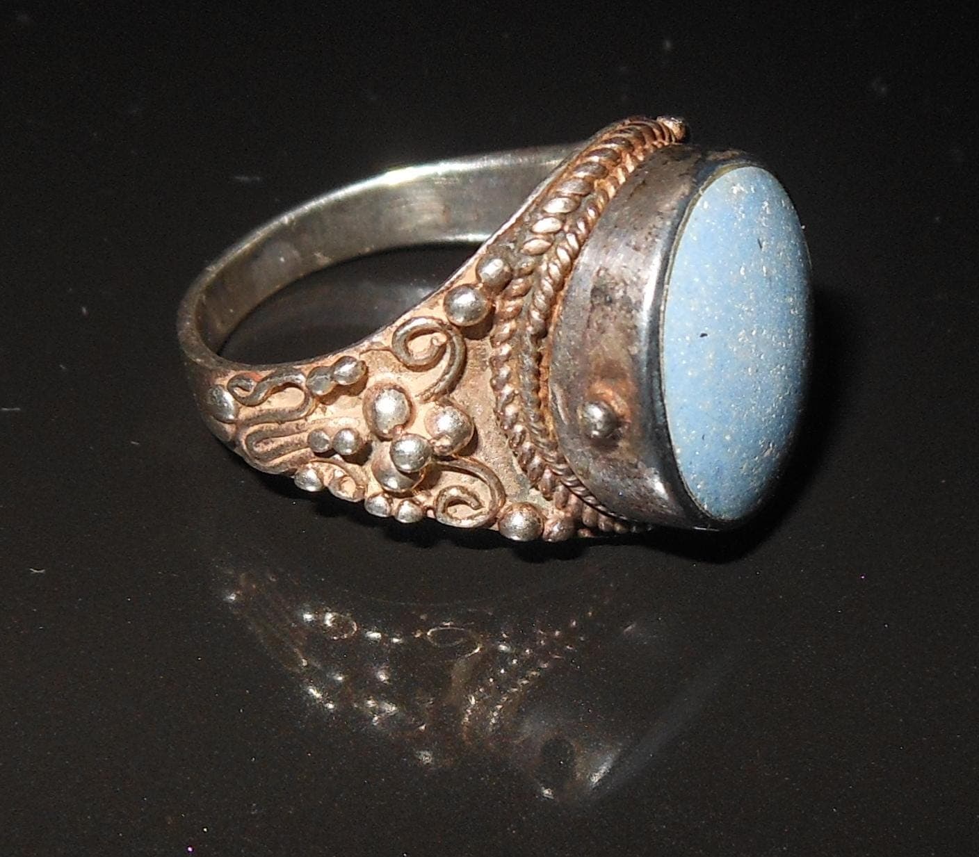 Lucrezia Borgia Mood - Intrigante anello da veleno - Argento Sterling - Hand Made Sterling Silver Poison Ring