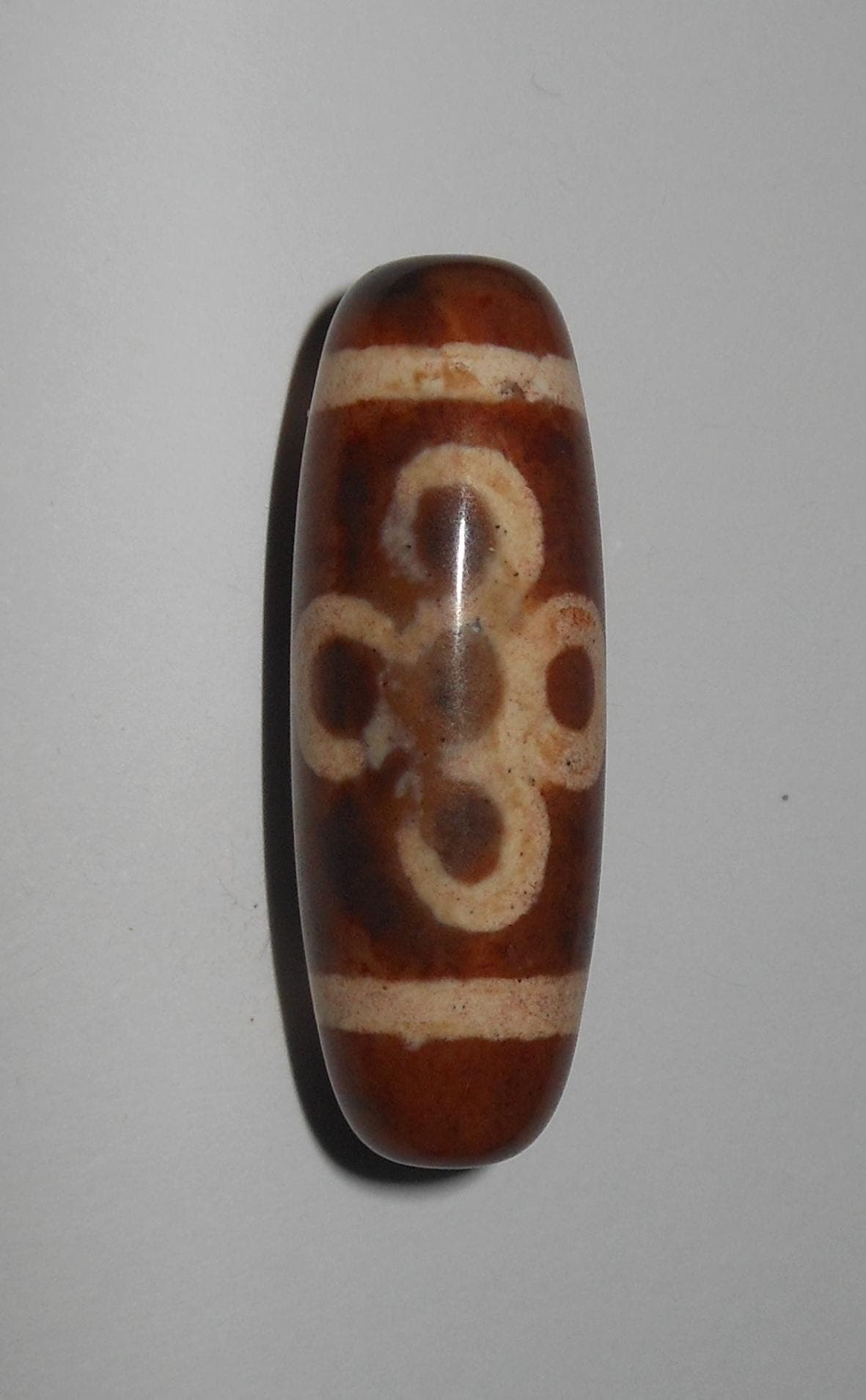 no. 169 - Garuda - Lightning and Five Eyes - Gzi Dzi Himalaya Tibet Amulet Bead - Man Necklace - Tibetan Mala - image 3