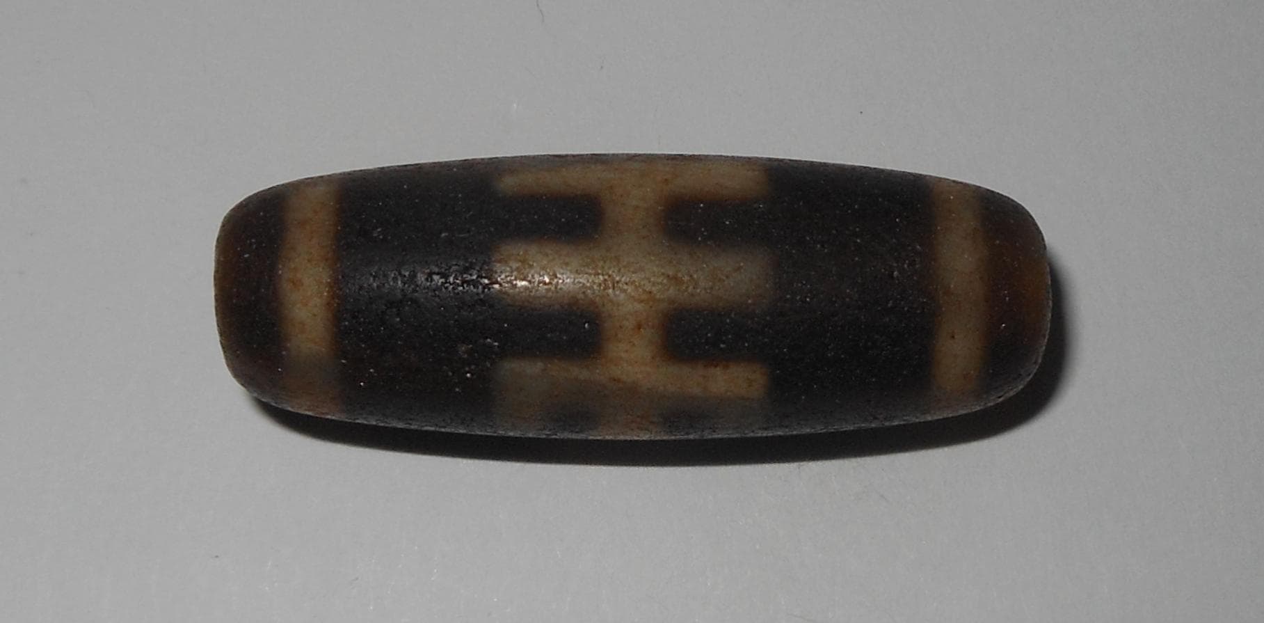 no. 163 - Aristocrat Gzi Dzi Bead - Himalaya Tibet Amulet - Man Necklace - Tibetan Mala - image 4