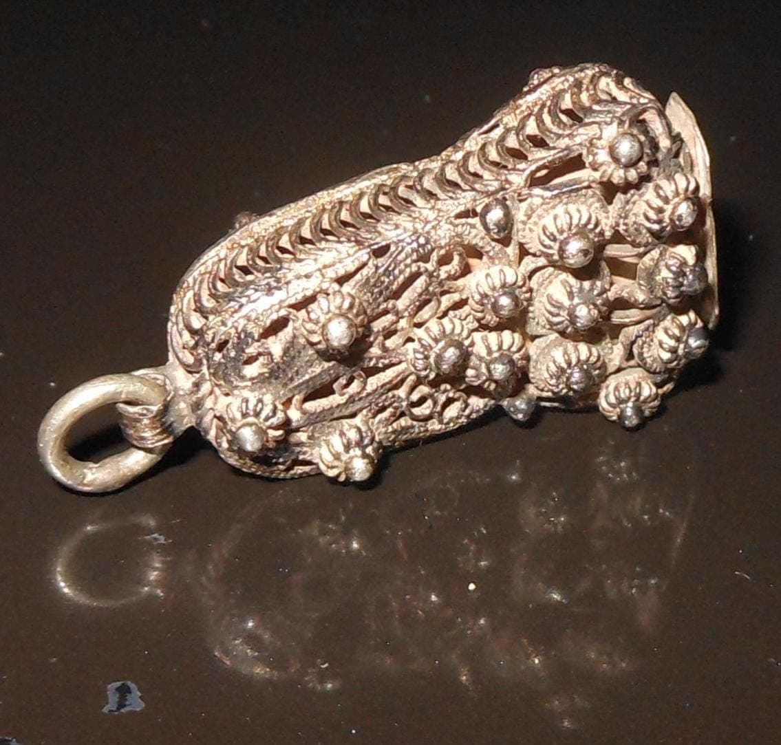 Kabyle Arabic Islamic Hand Made Filigree Pendant - image 3