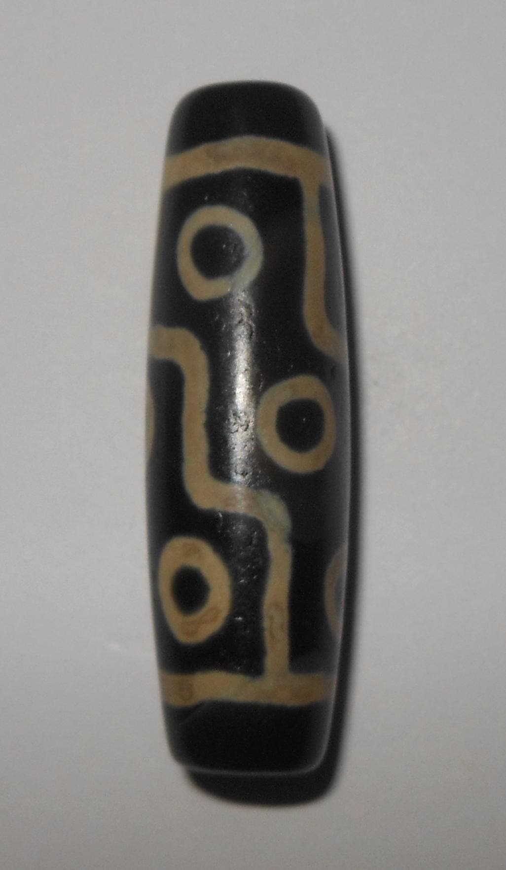 no. 146 - Rare Nine Eyes - Gzi Dzi Himalaya Tibet Amulet Bead - Man Necklace - Tibetan Mala - image 5