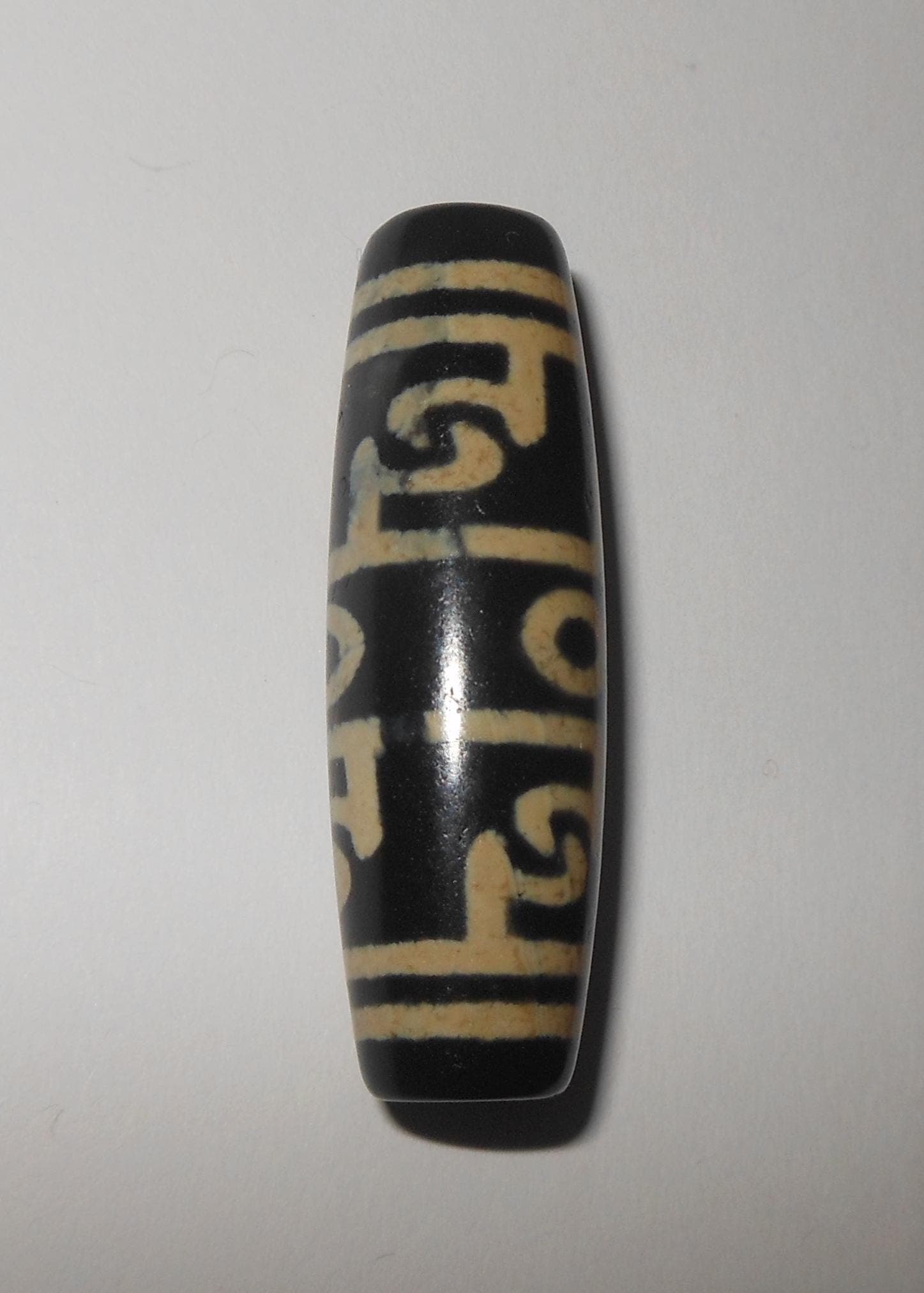 no. 162 - Padmasambhava - Gzi Dzi Himalaya Tibet Amulet Bead - Man Necklace - Tibetan Mala - image 3