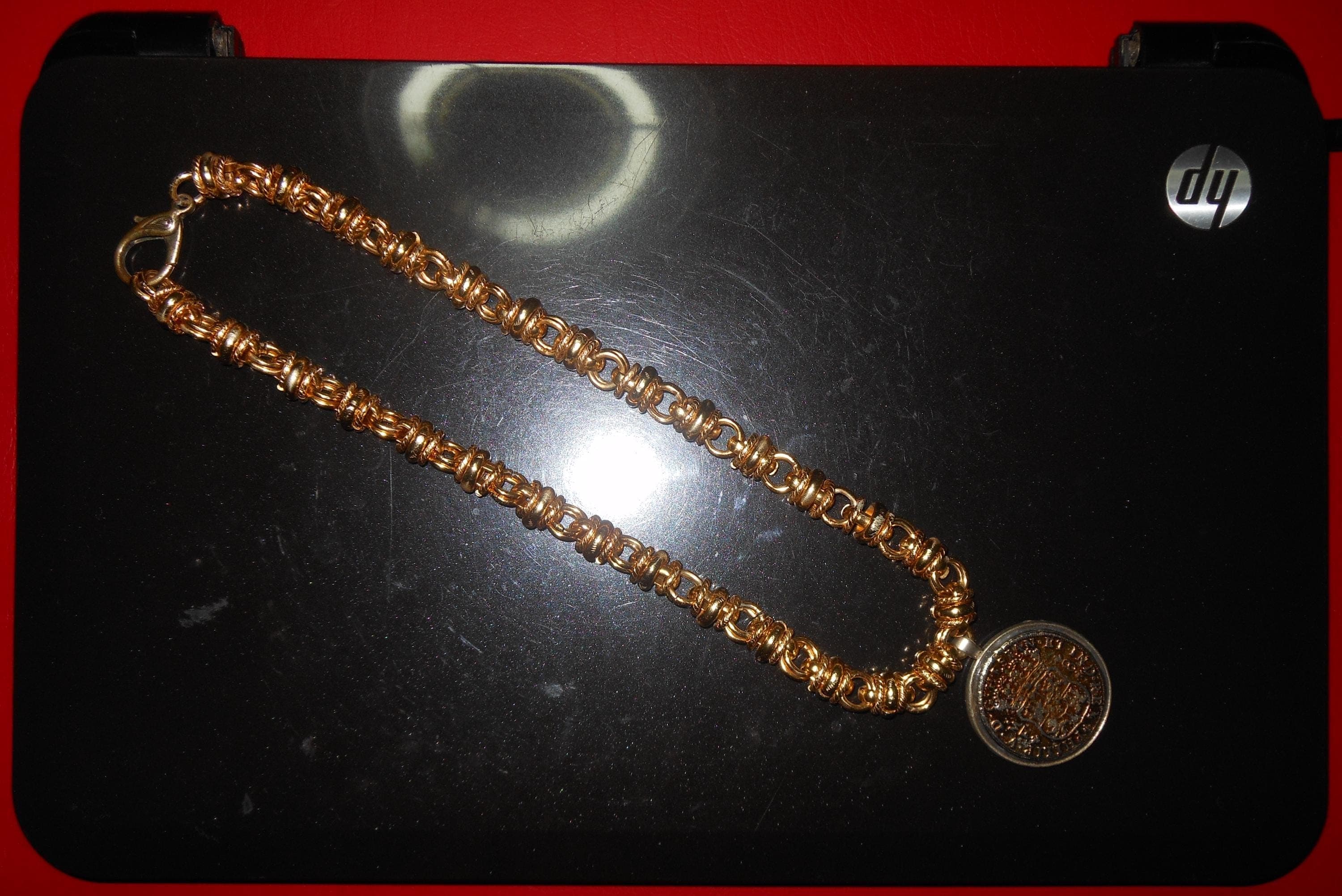 THE PIRATE NECKLACE - collana uomo boho donna riproduzione medaglione 8 escudos reales doblone - image 5