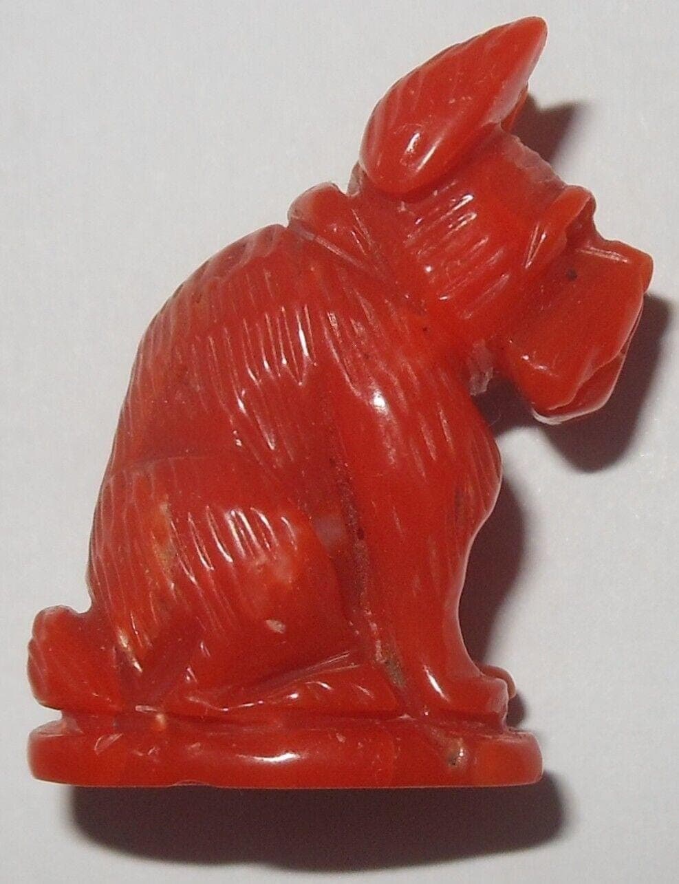 French Bulldog UNIQUE Coral Cameo sculpture. - image 3