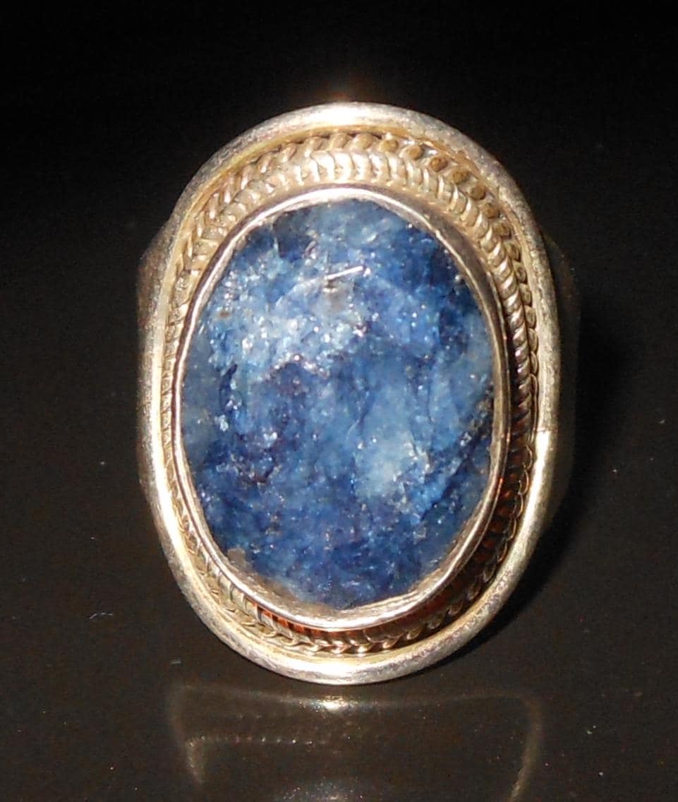 Elegante anello in argento sterling 925 con radice di zaffiro - image 4