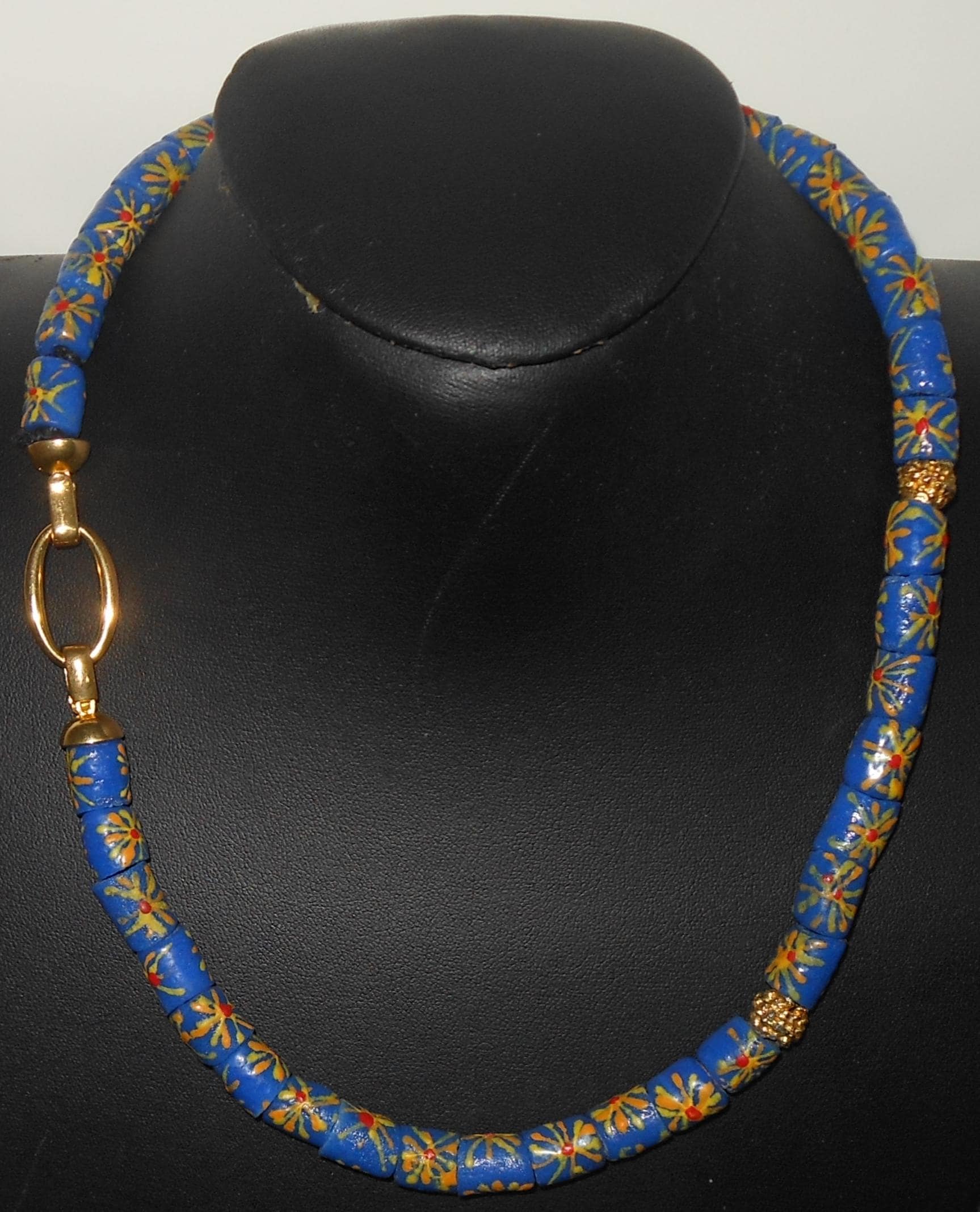 Collana di murrine - stile bizantino - gioiello artigianale unisex donna uomo - conterie - image 3