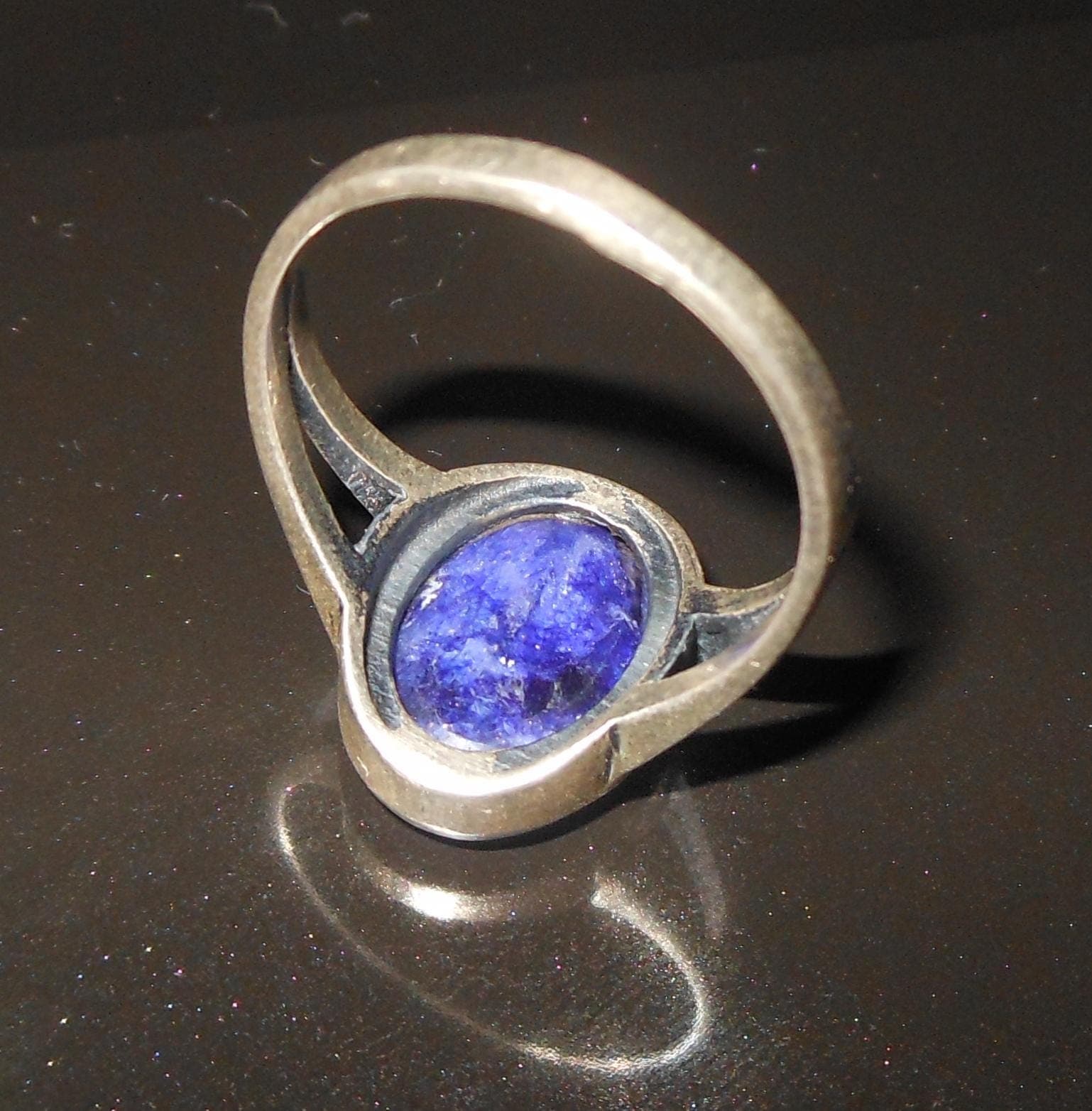 Anello argento 925 con bella radice di zaffiro - image 4
