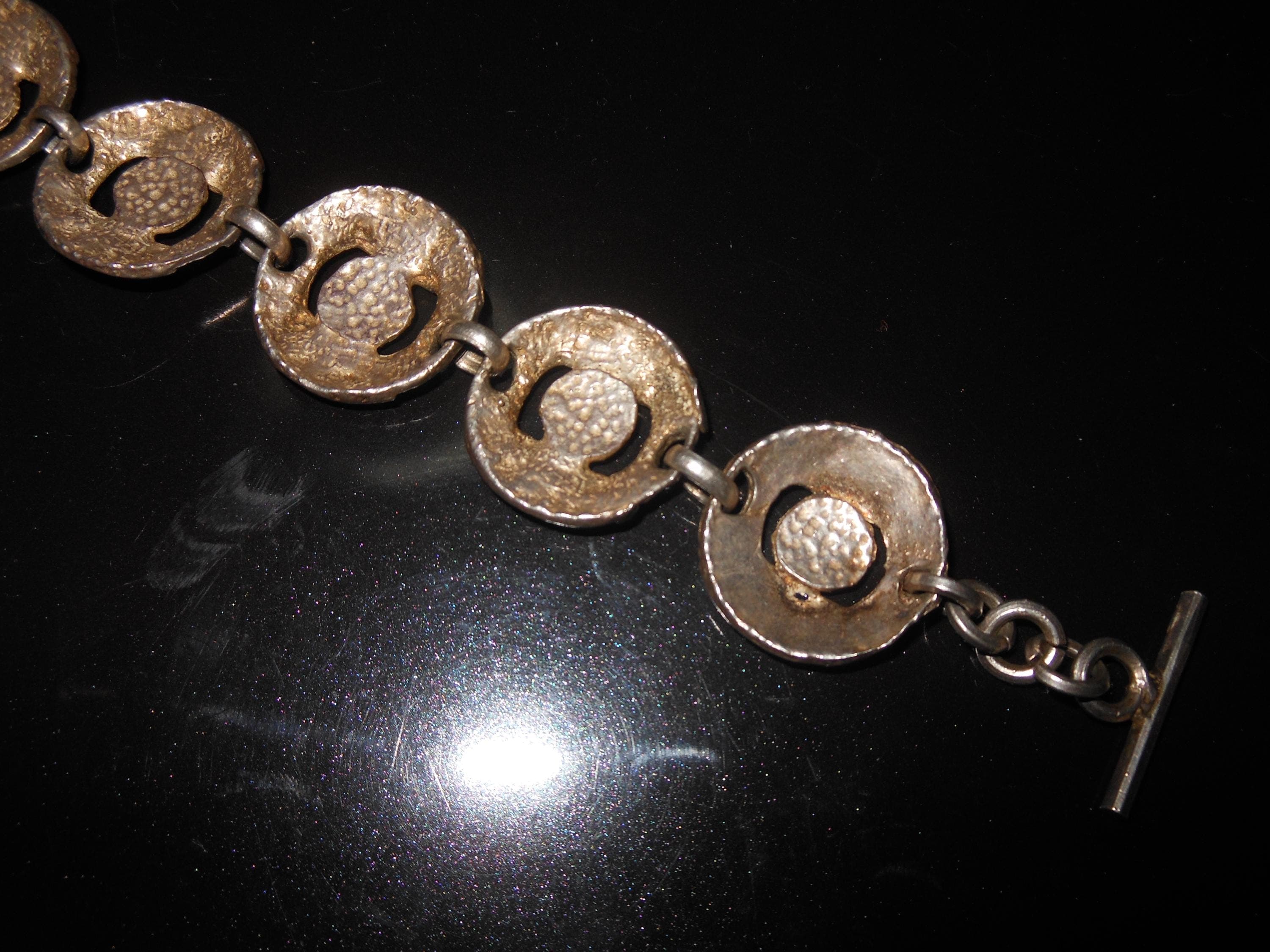 Bellissimo bracciale argento 800 smalti verde e blu - image 5