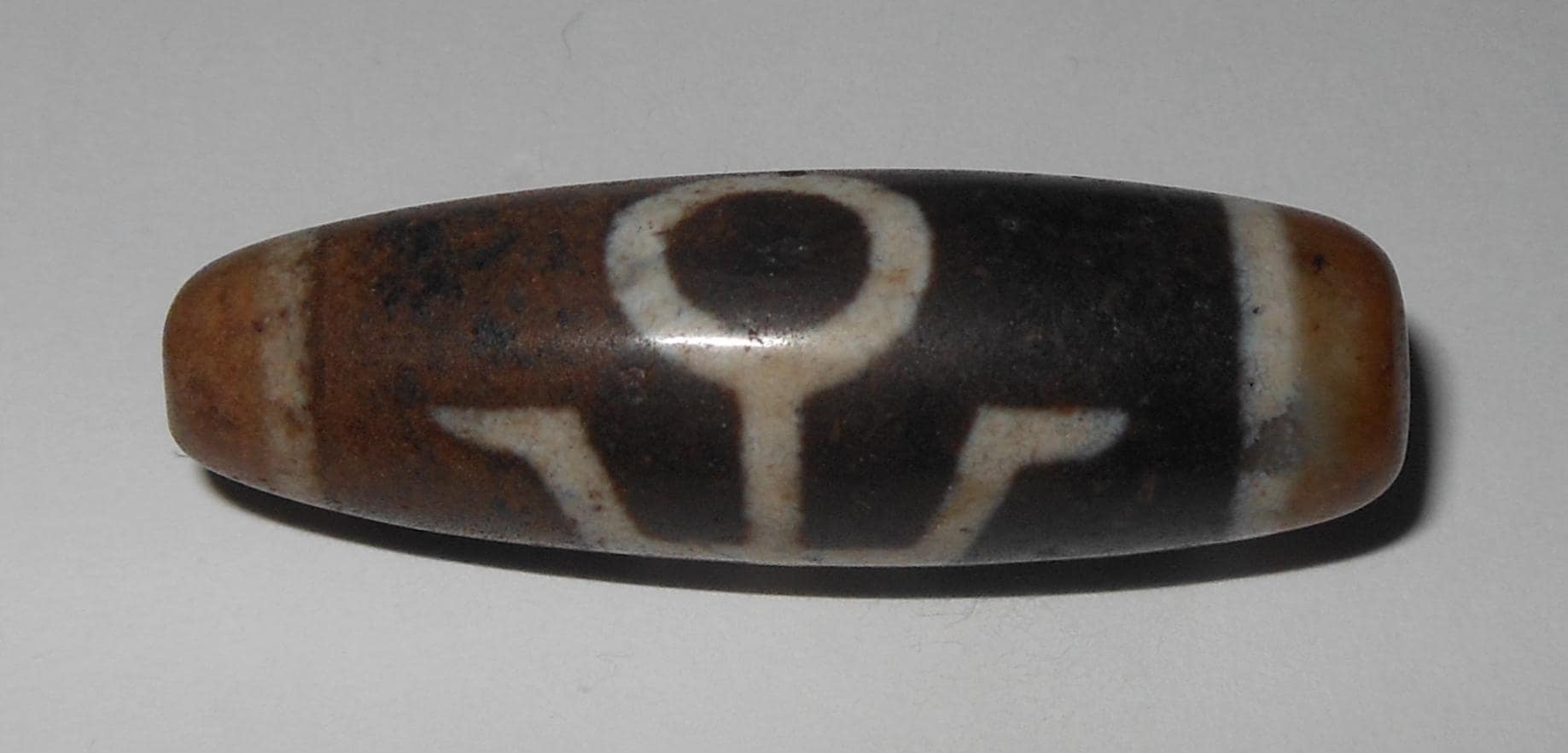 no. 159 - Aristocrat Gzi Dzi Bead - Himalaya Tibet Amulet - Man Necklace - Tibetan Mala - image 3