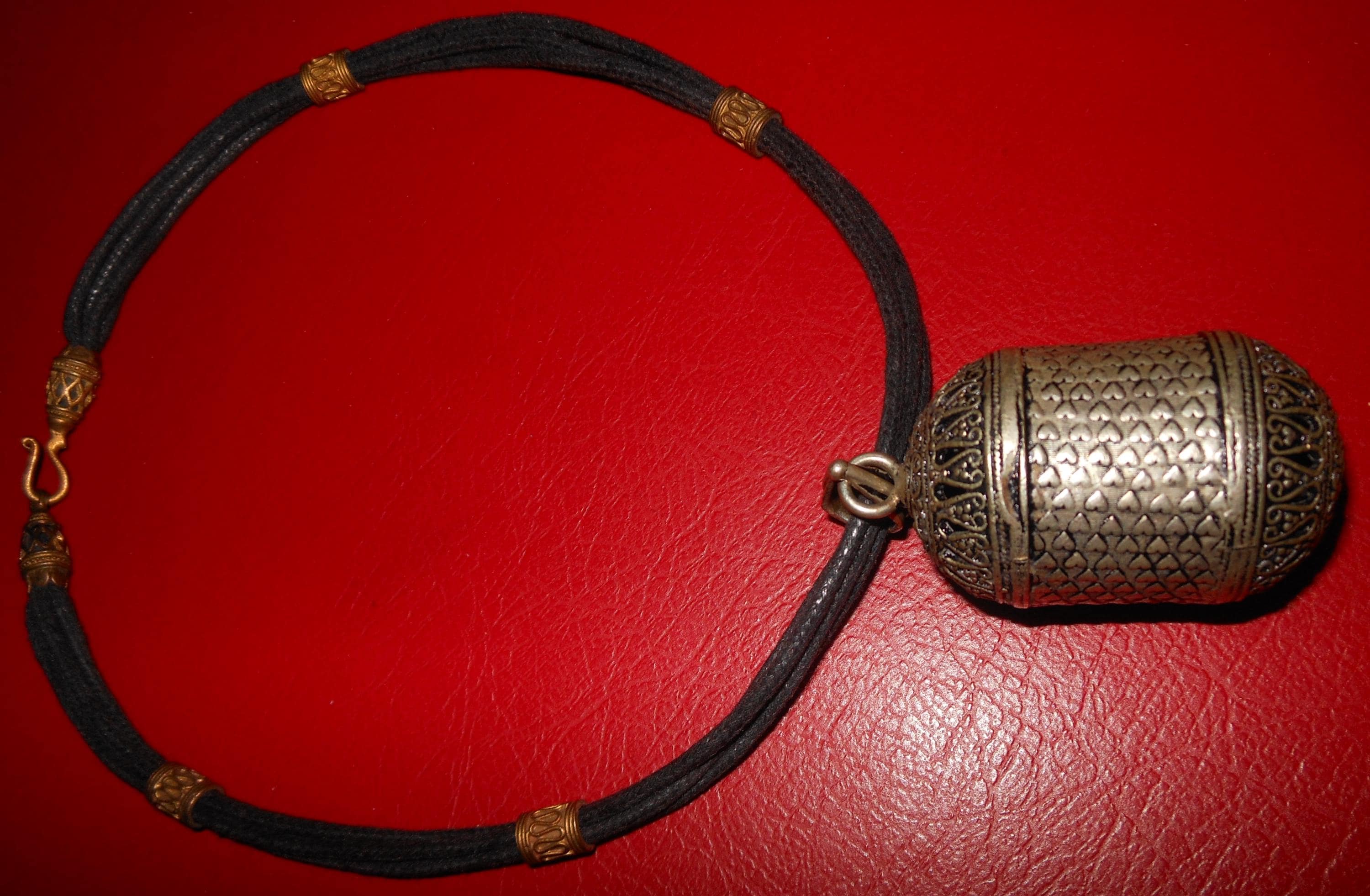 Campana MAGICA Scacciapensieri India pendente collana etnica amuleto - image 3