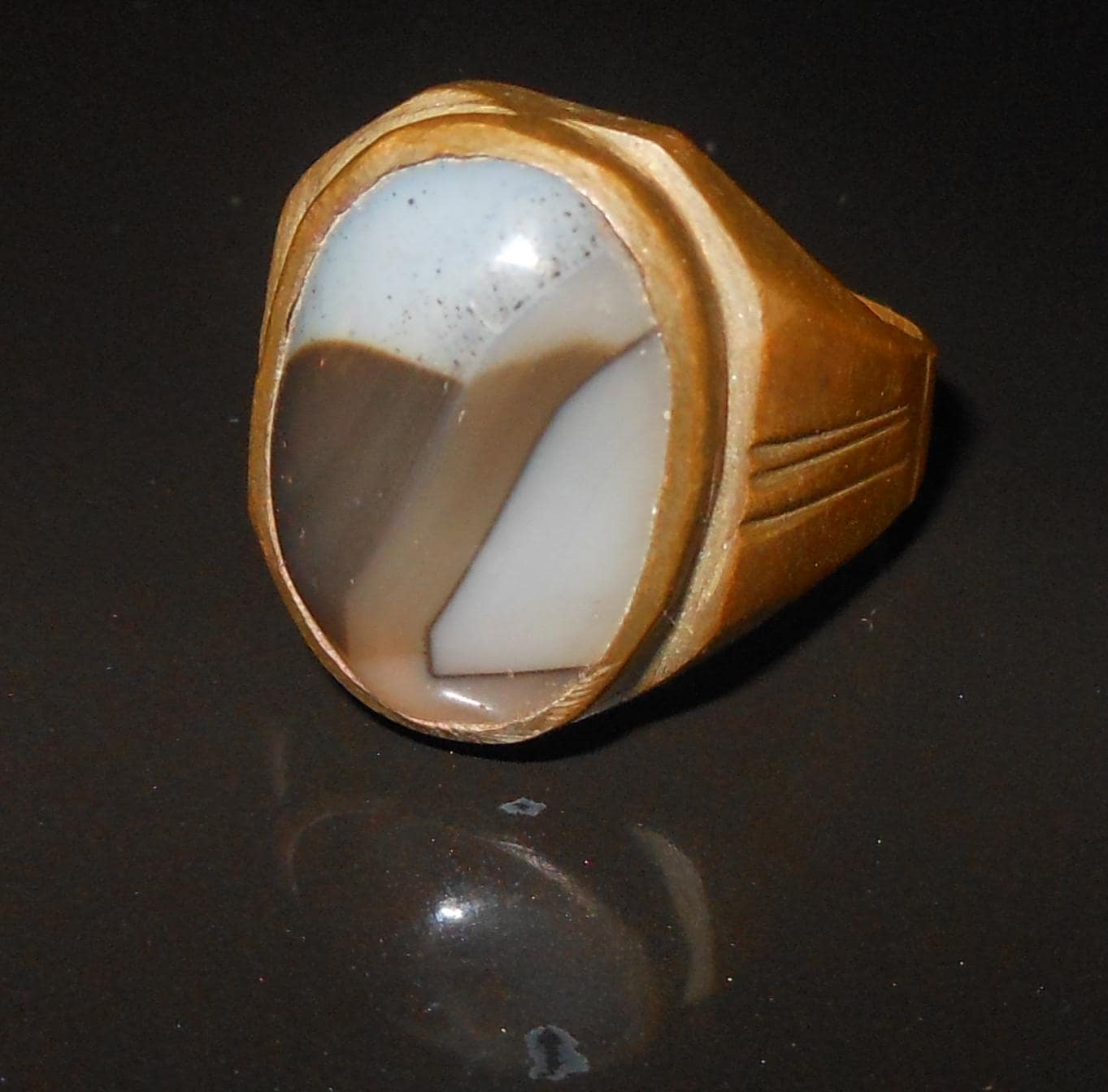 Occhio del diavolo - Anello da uomo - Luk Mik Agata Aqeeq Yemen - image 5
