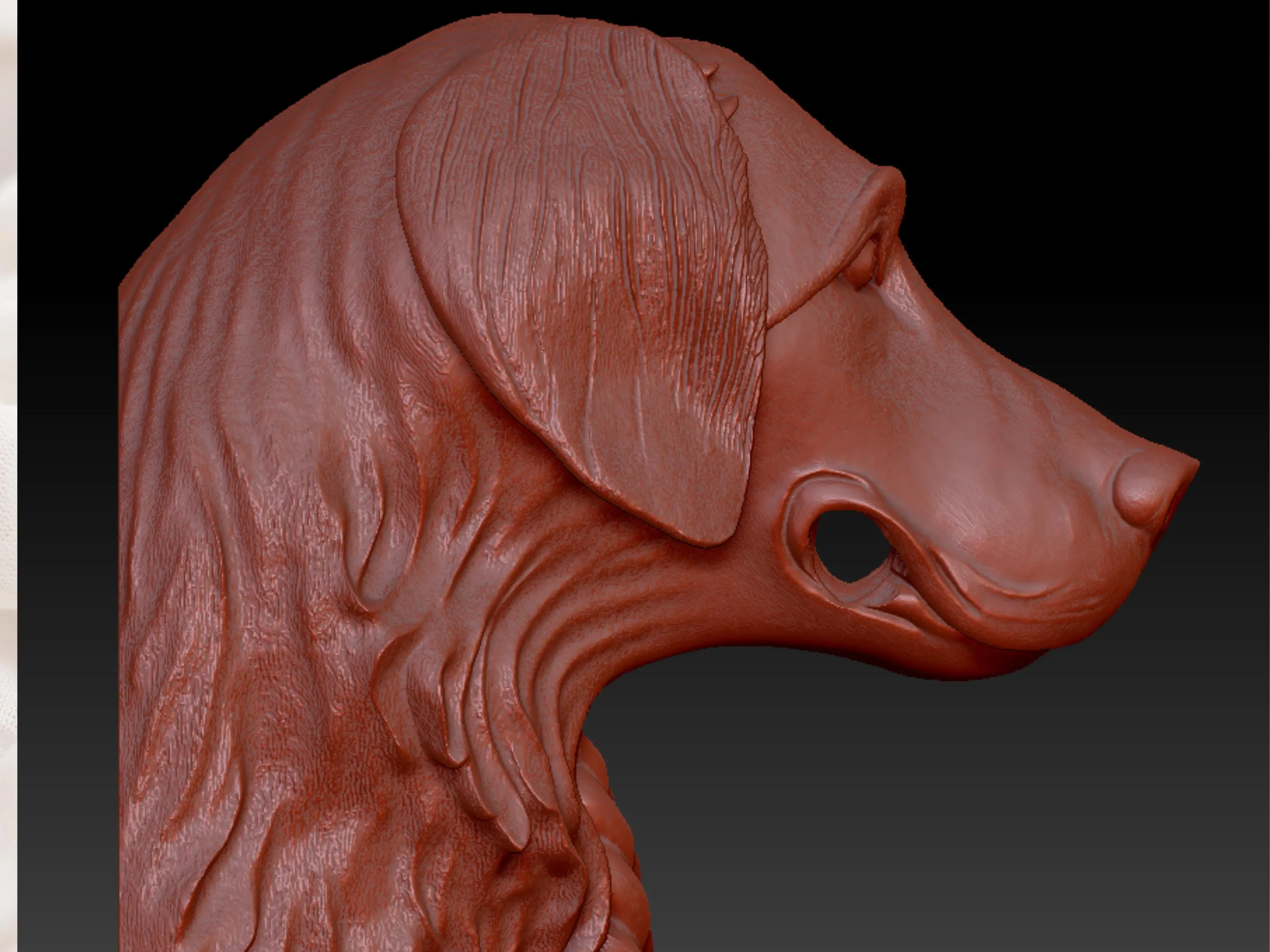 Dog Door Knocker 3D Model STL | Golden Retriever Door Knocker Relief for CNC Router & 3D Printing | Digital Download File - image 5