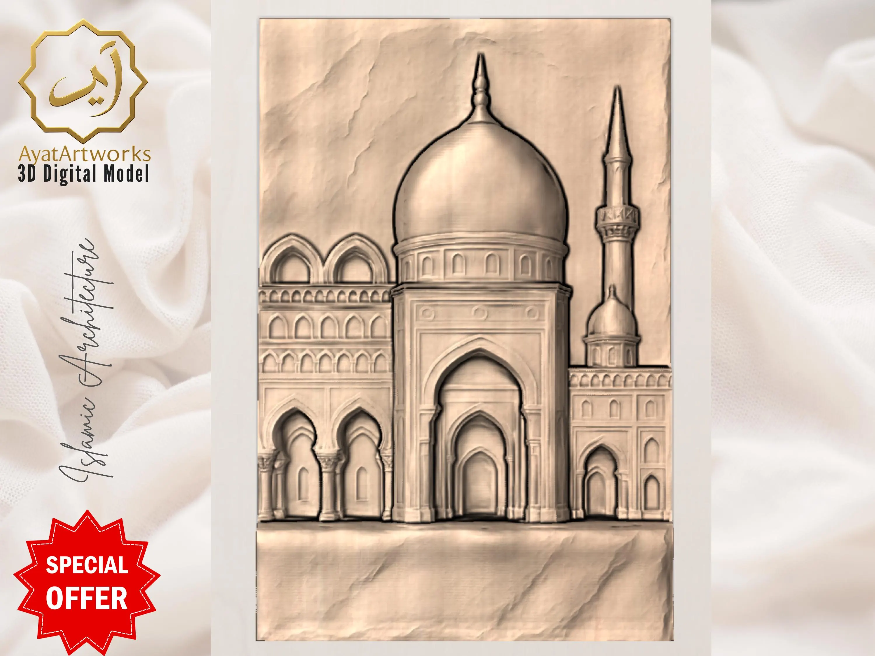 Turkish Moroccon Door 3D Bundle  6 STL Files – CNC, Laser Engraving & 3D Printing | Home Decor - image 3