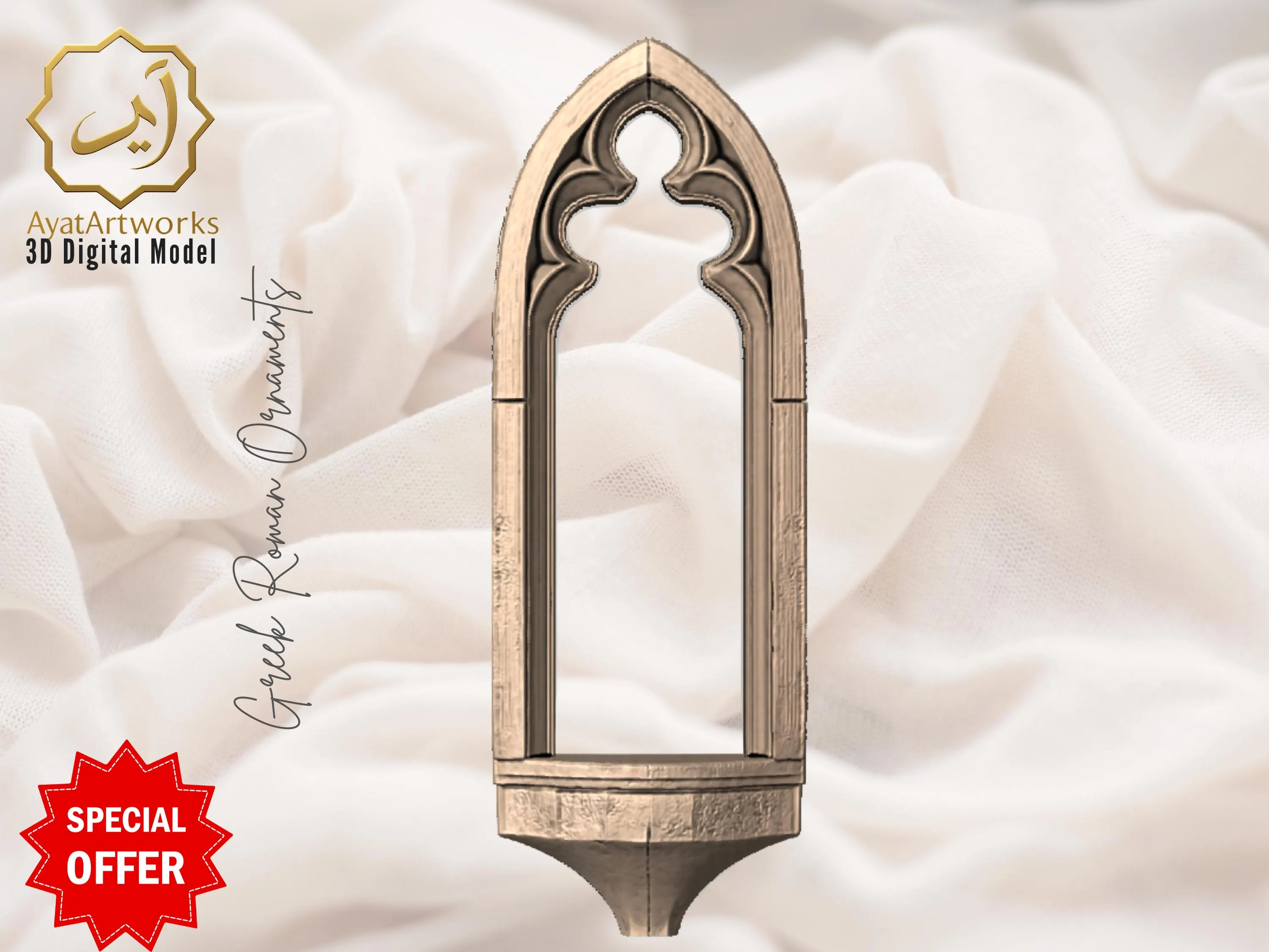 15 Gothic Romanesque 3D STL Models | 15 Pacchetto di Modelli 3D Gotico-Romanici | cathedral Church Architecture | gothic home decor - image 3