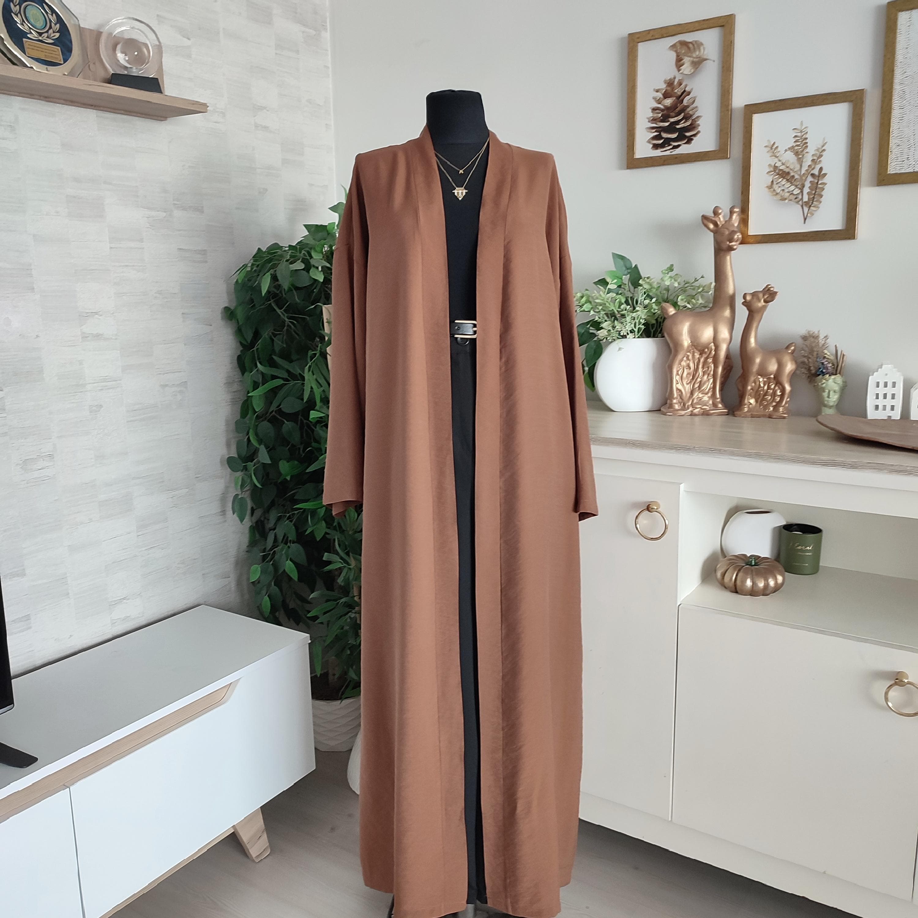 Open Abaya Open Front Modest Dress, Islamic Eid Outfit Kimono - image 5