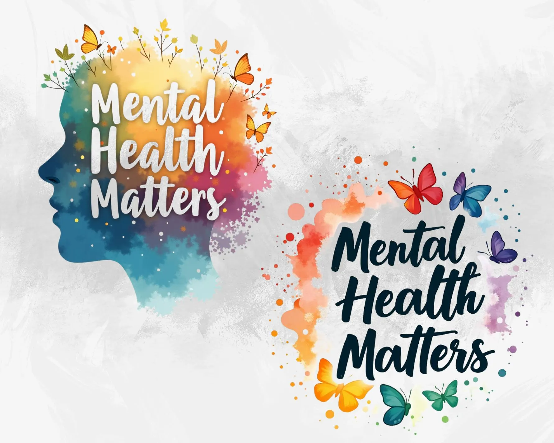 Mental Health Matters PNG Clipart Bundle: Emotional Wellness Designs (Digital Download) - image 3