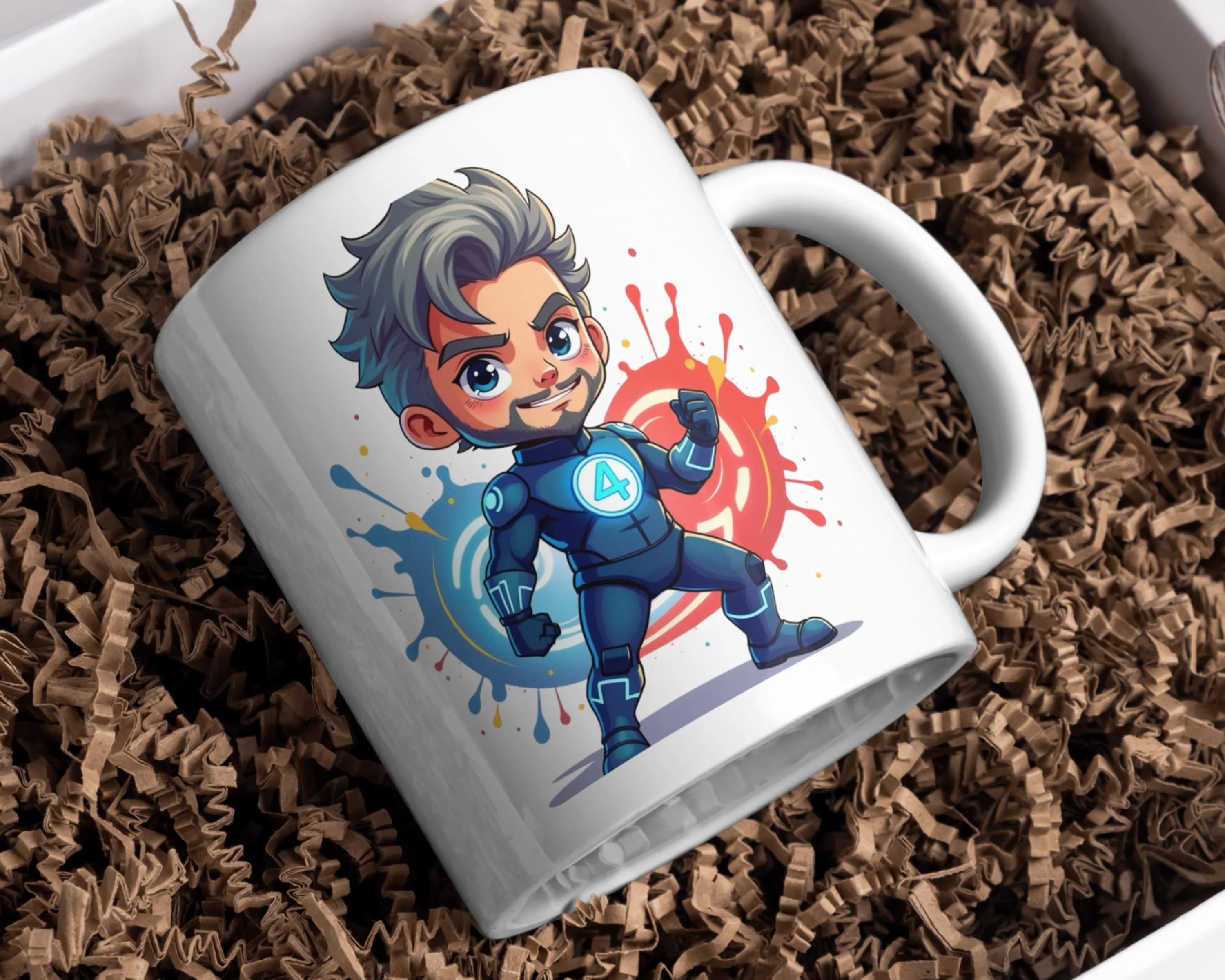 Fantastic Four PNG Bundle, Marvel Superhero Chibi Clipart, Fantastic 4 First Steps png, Cuatro Fantasticos SVG, MCU Digital Download Files - image 3