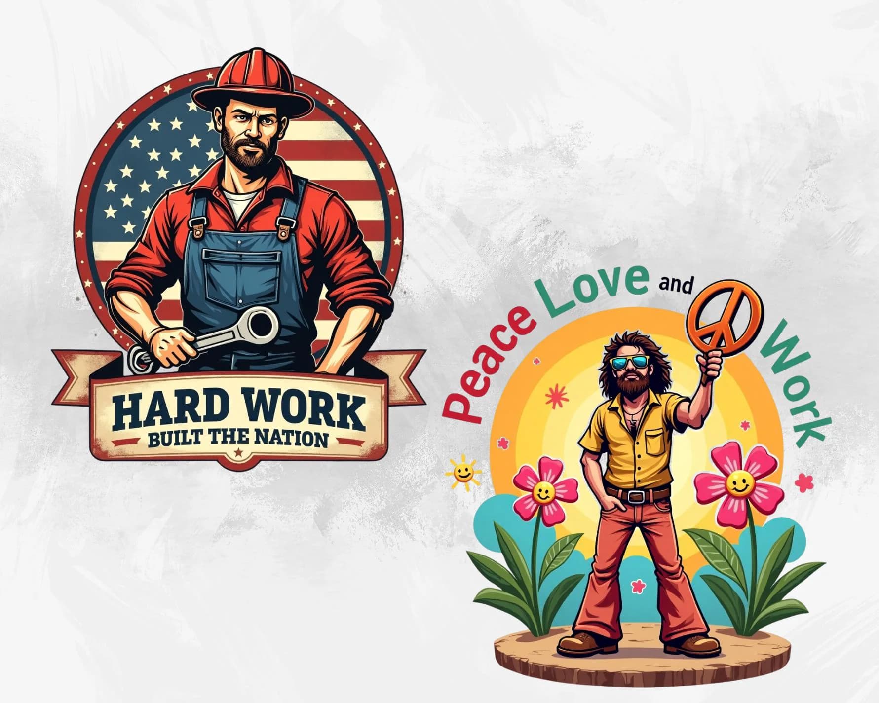 Labor Day PNG Clipart Bundle: Patriotic Designs (Digital Download) - image 3