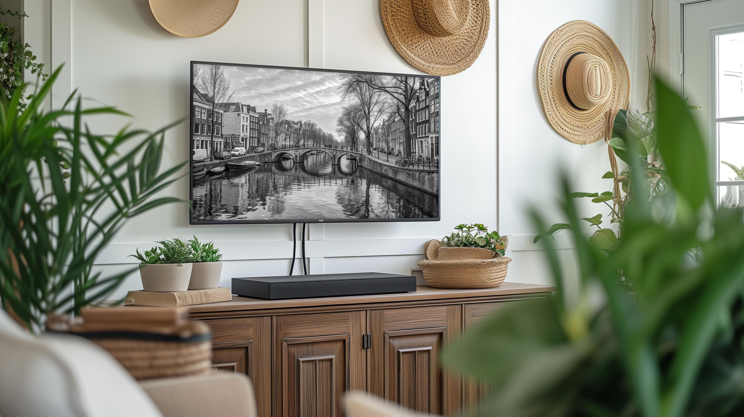 Black & White Amsterdam Canal Bridge Art, Vintage European Cityscape Print, Dutch Architecture - image 4