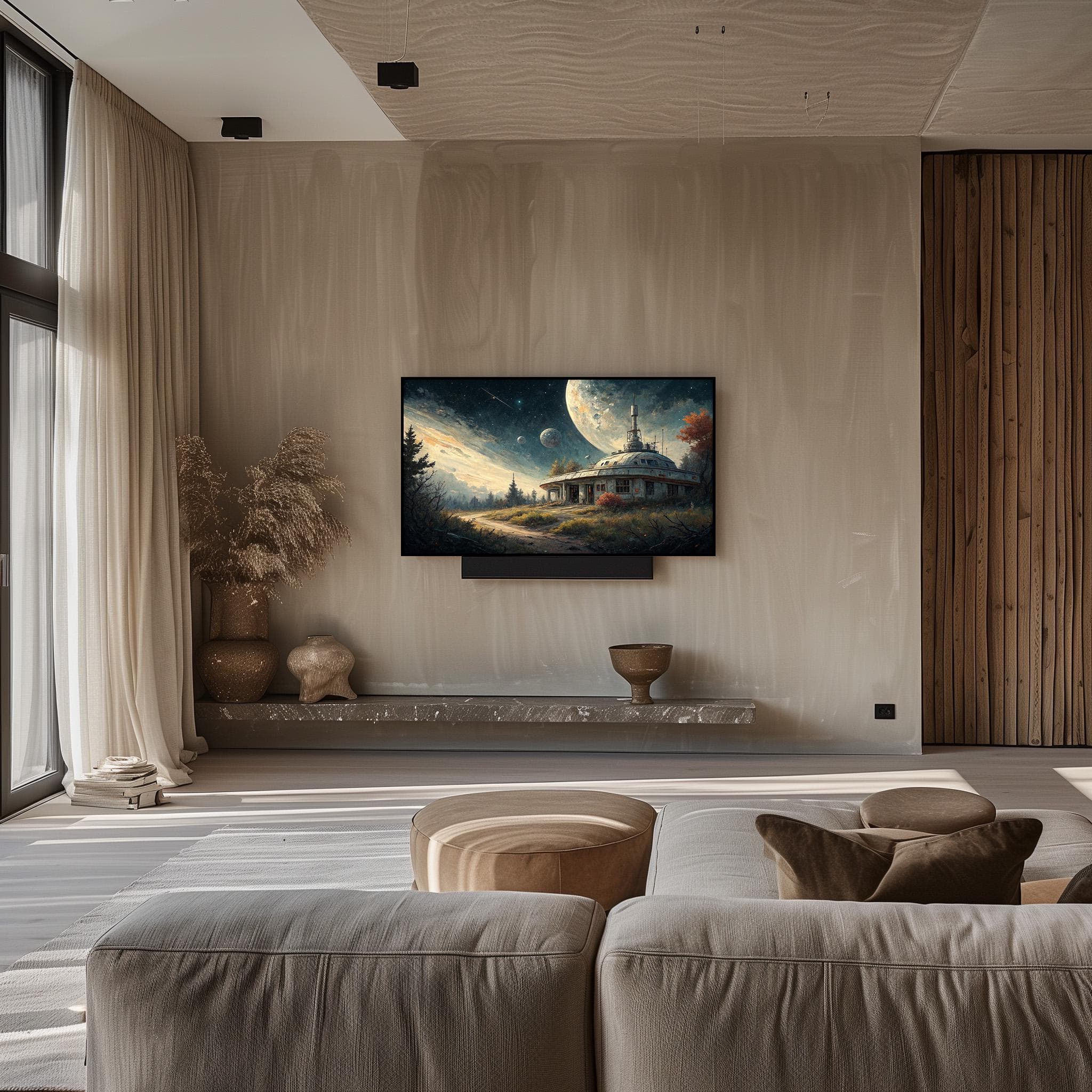 Samsung Frame TV Art: Alien Planet Space Station (Digital Download) - image 5