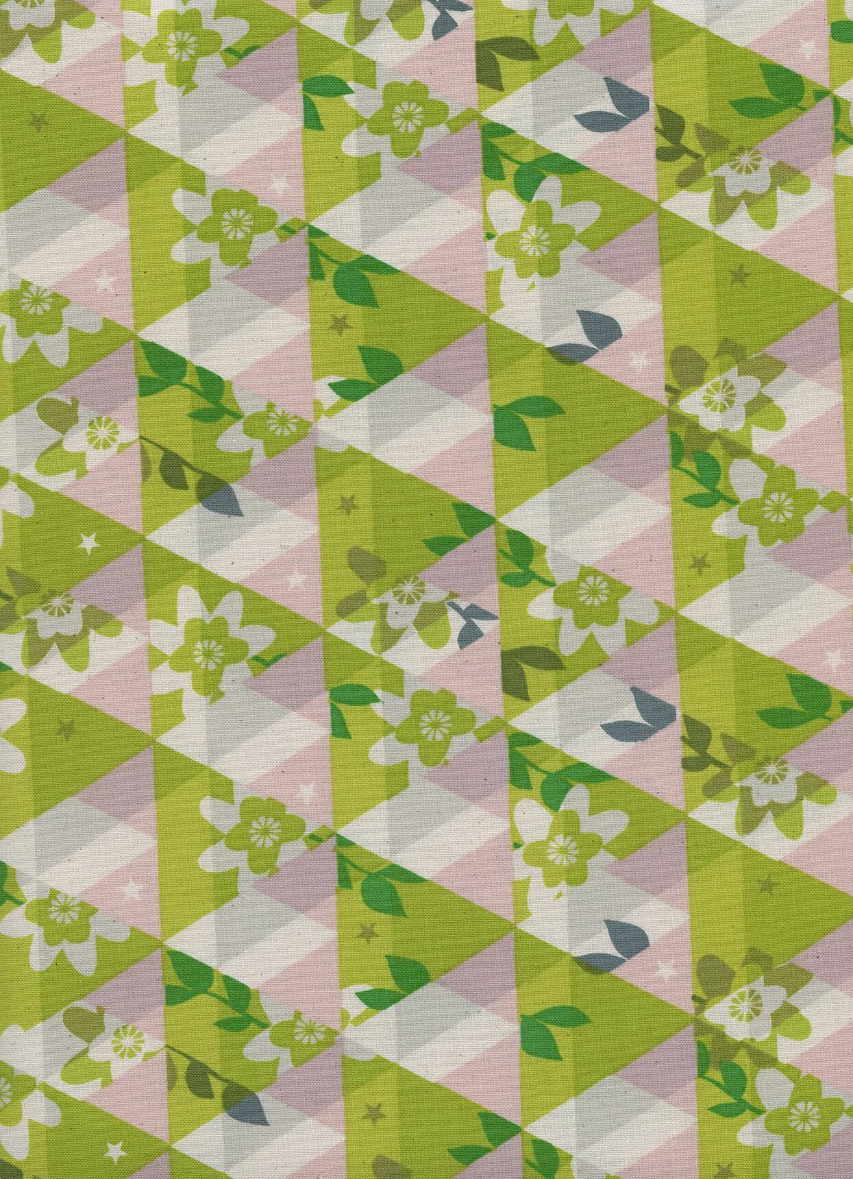 Flutter - Fat Quarter or more -Kaleidoscope citron - Cotton + Steel - Melody Miller oop htf
